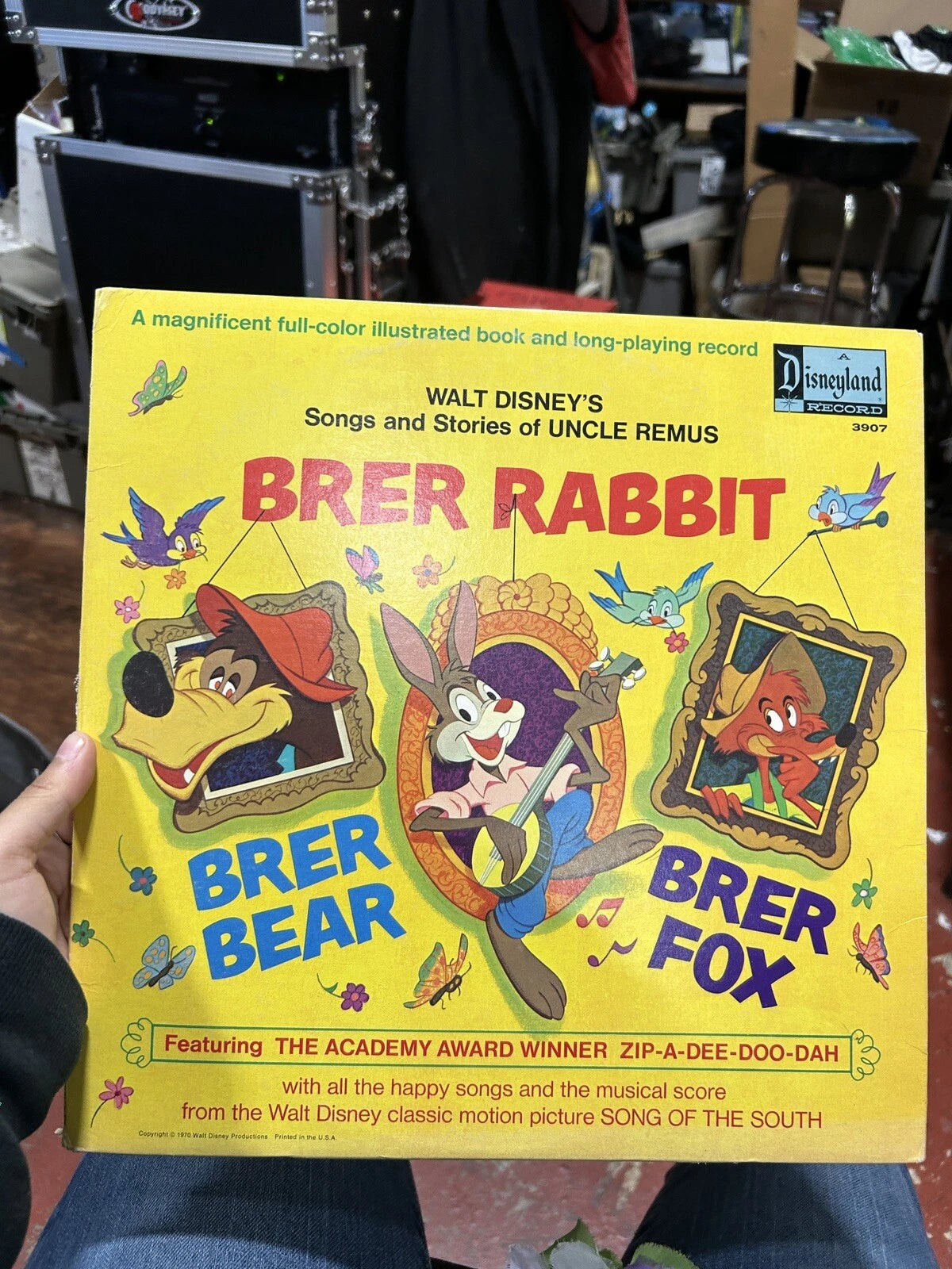 1970 Walt Disney Brer Rabbit LP Record 3907 SONG OF THE SOUTH Uncle Remus vg