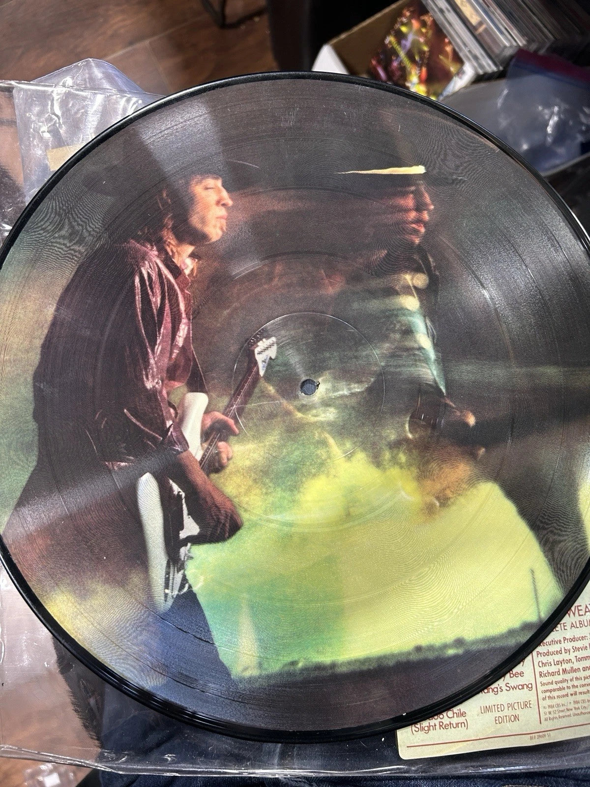 STEVIE RAY VAUGHAN Couldn’t Stand The Weather LP (Epic, 1984) Picture Disc