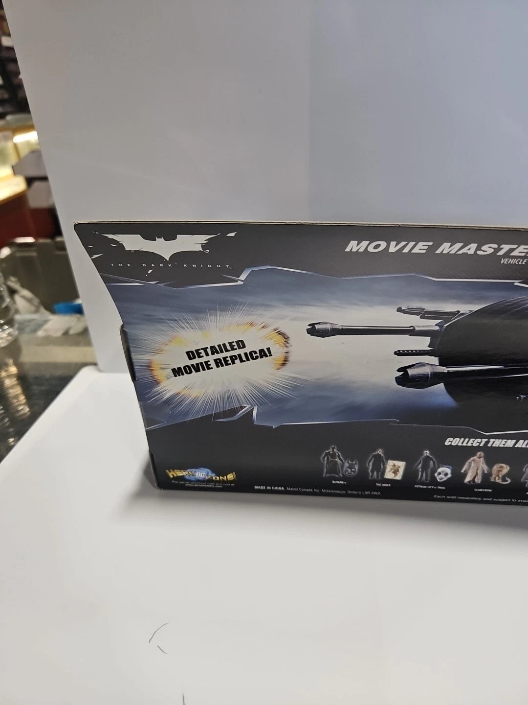 DC MATTEL BATMAN THE DARK KNIGHT MOVIE MASTERS BAT-POD 2008 NEW