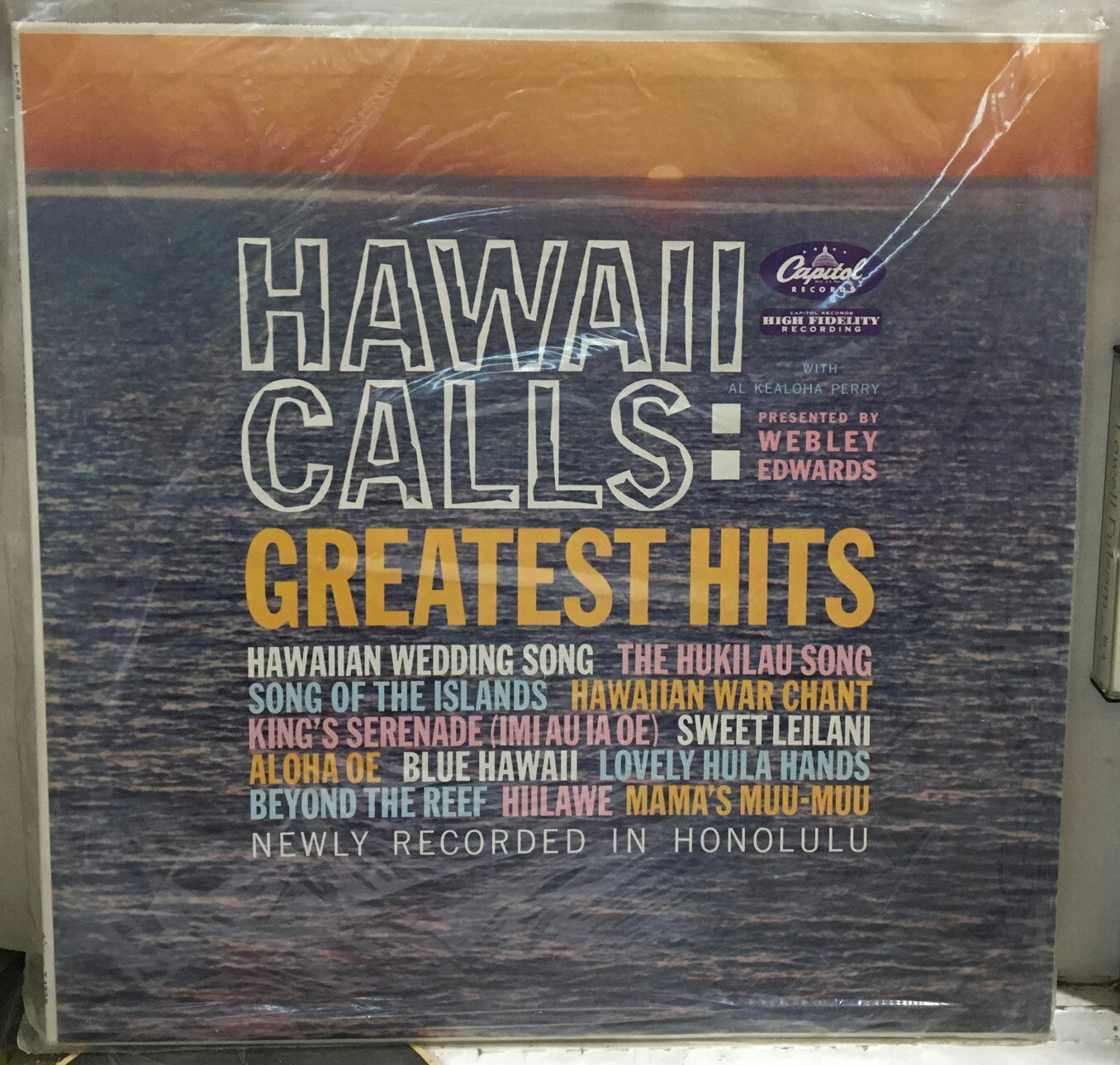 Webley Edwards Hawaii Calls: Greatest Hits Sealed Record T1339