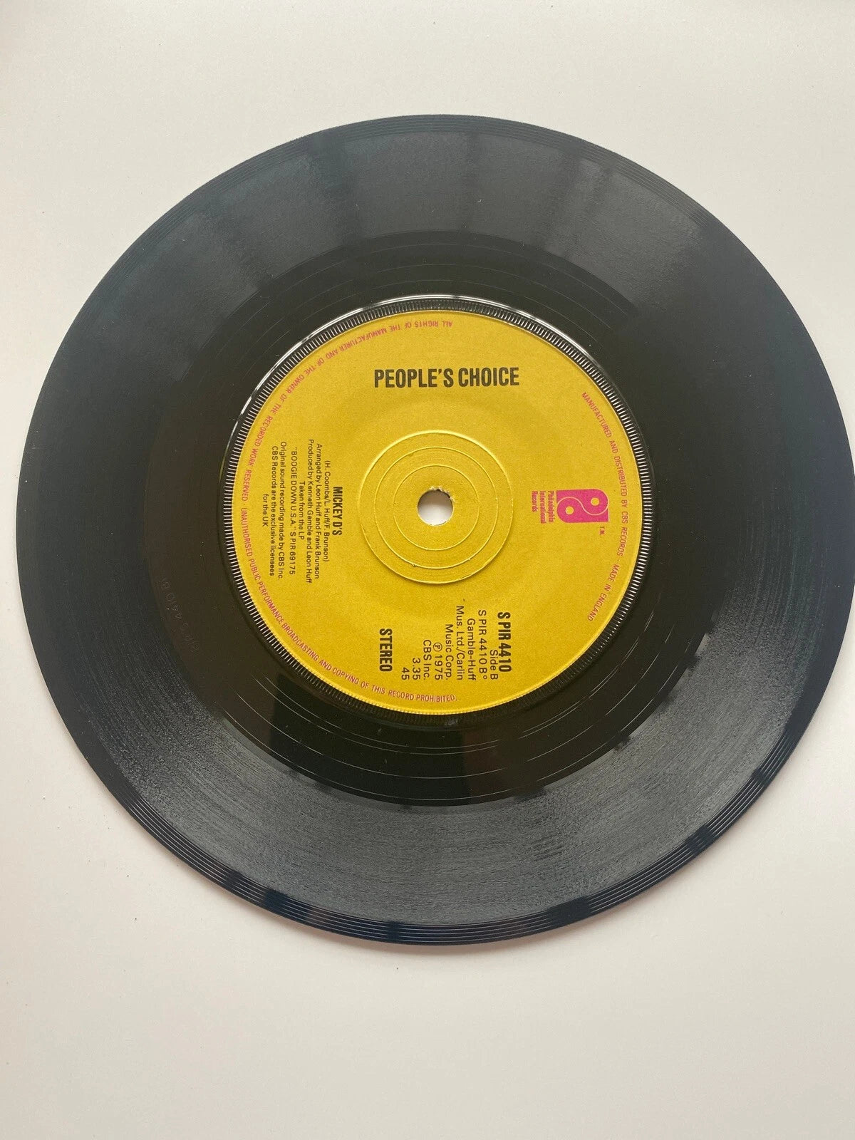 People's Choice - Here We Go Again / Mickey D's (7") UK import EX