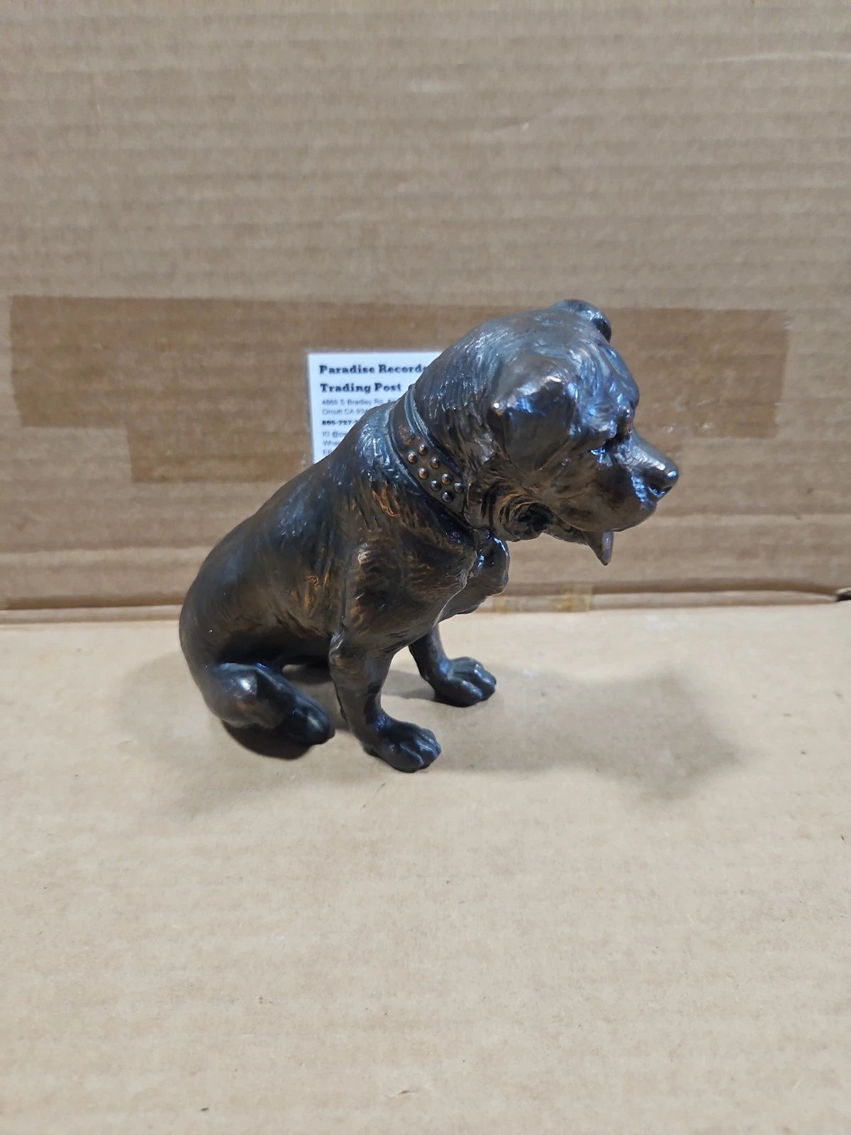Metal Rottweiler Dog Figurine Statue Sculpture Heavy Bronze?