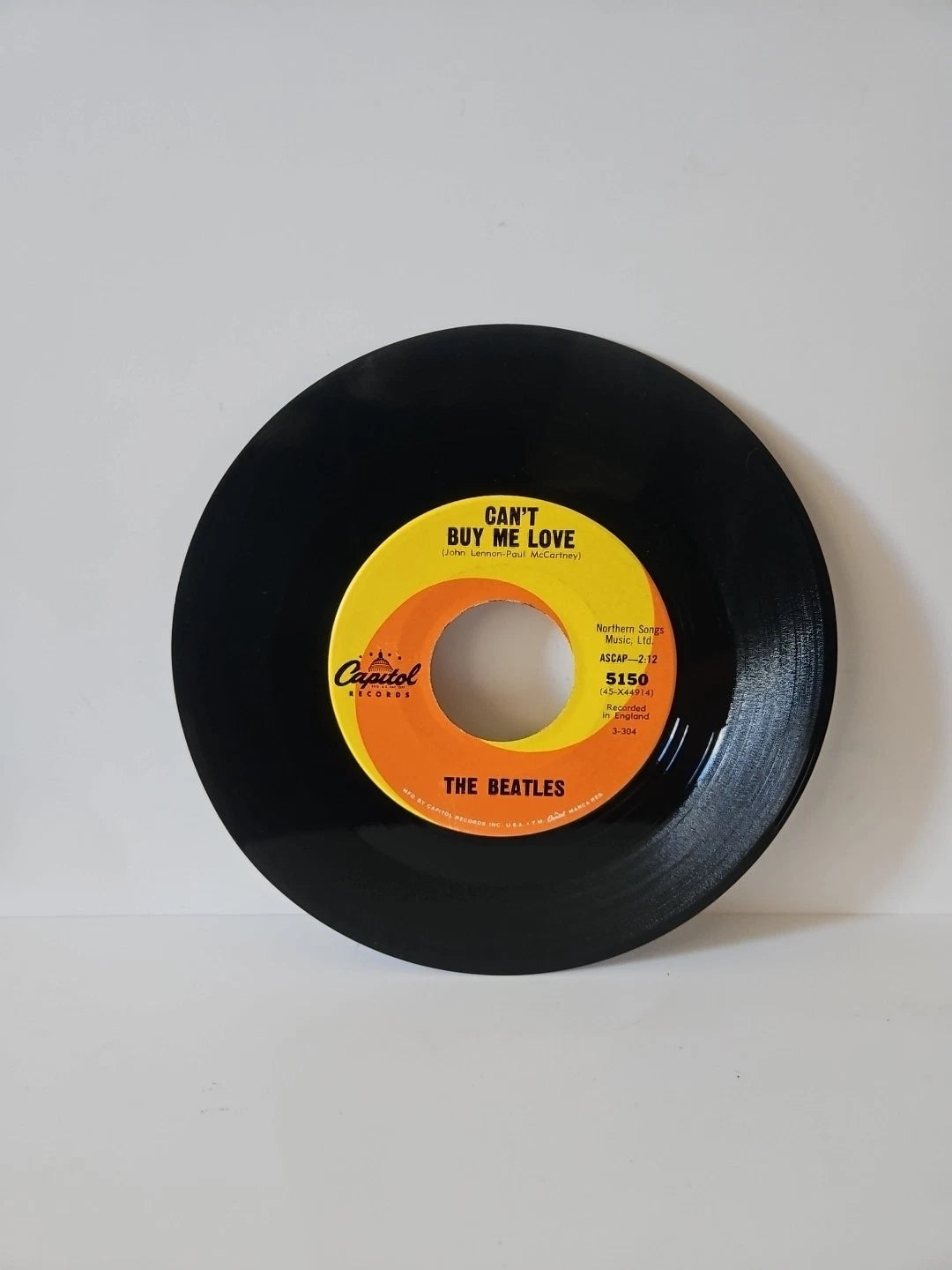 The Beatles 1964 CAN’T BUY ME LOVE WEST COAST CAPITOL SWIRL LABEL 45RPM RARE NM