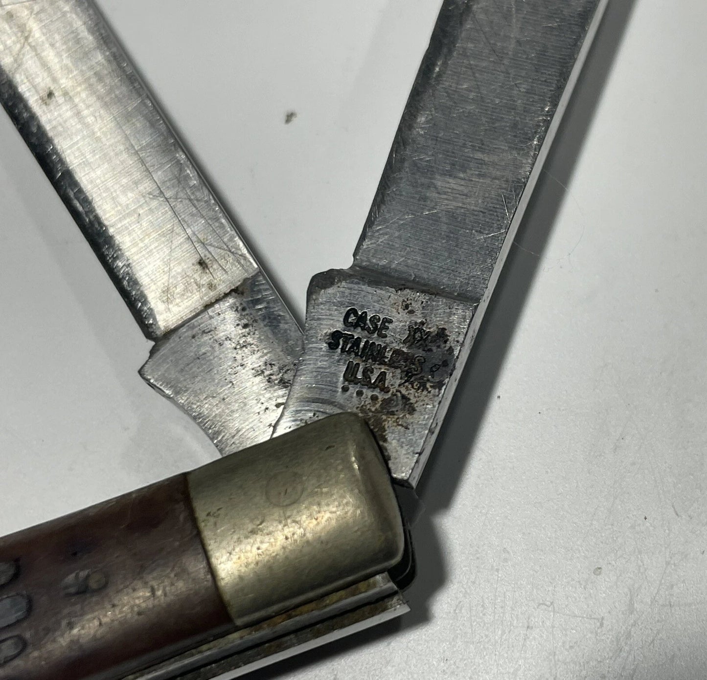Vintage Case XX Trapper Redbone Knife Tested XX Stainless First Model 1976 Exc.