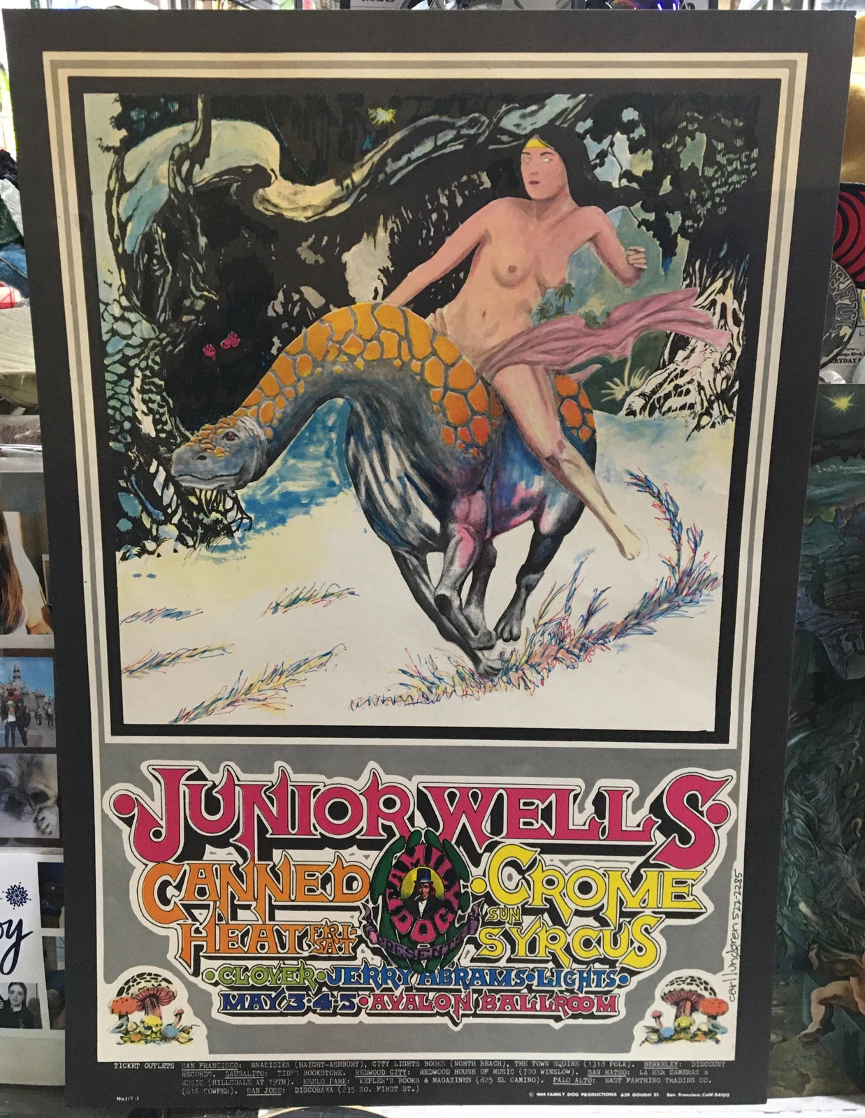 1968 Family Dog Junior Wells Concert Poster