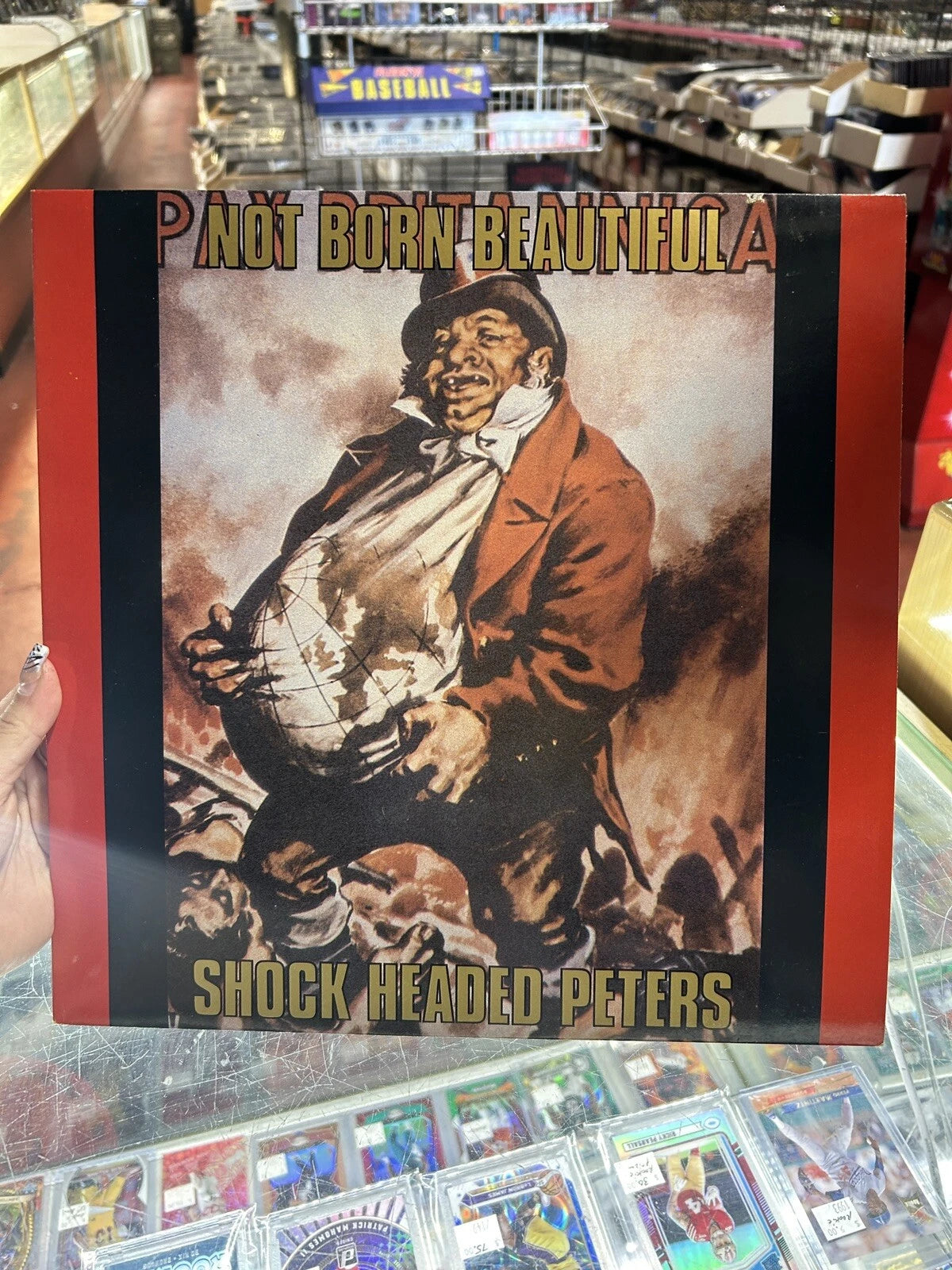 SHOCK HEADED PETERS not born beautiful LP EX/VG+, FIN 1 lp