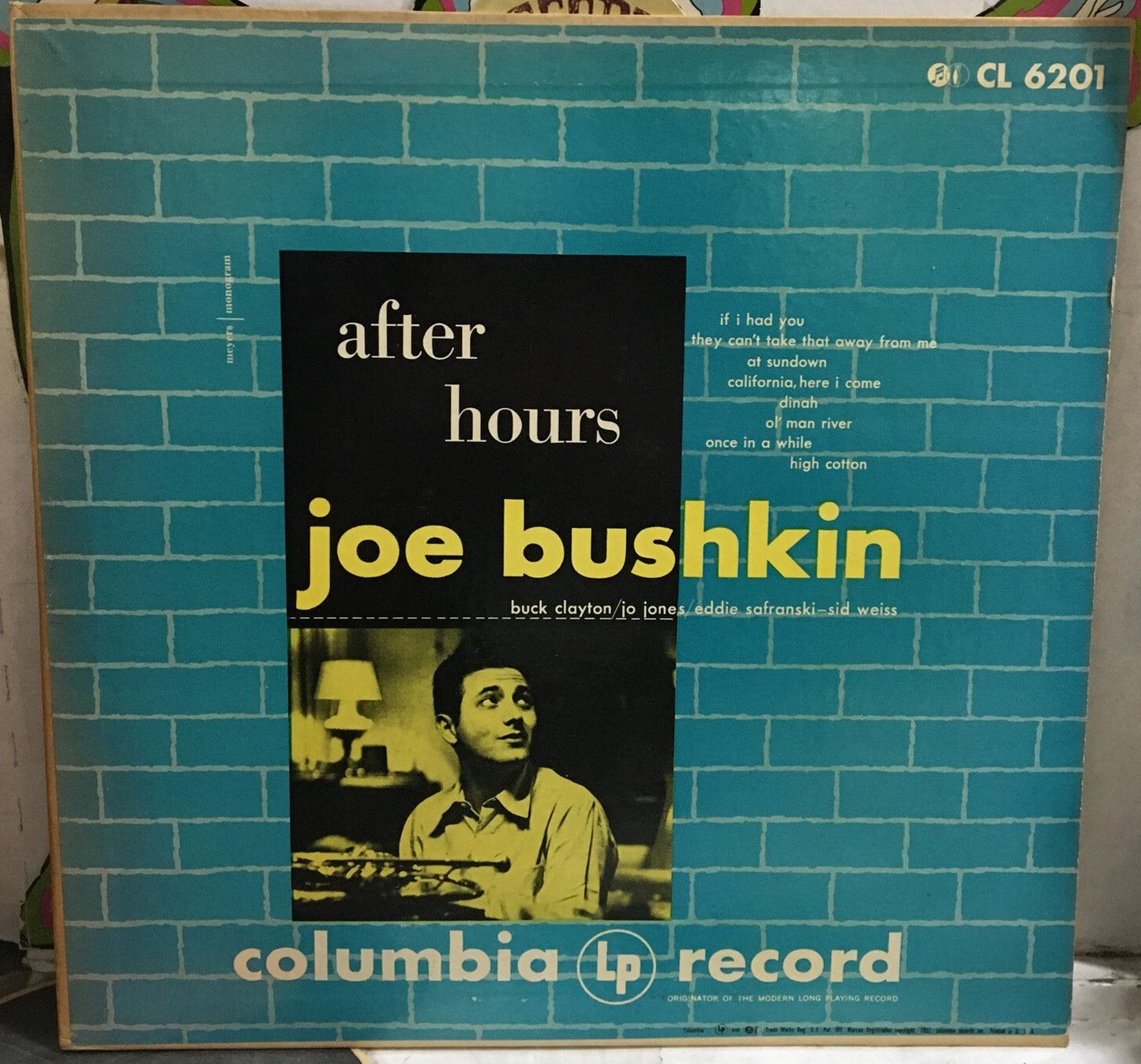 Joe Bushkin After Hours With Joe Bushkin 10” Record CL6201