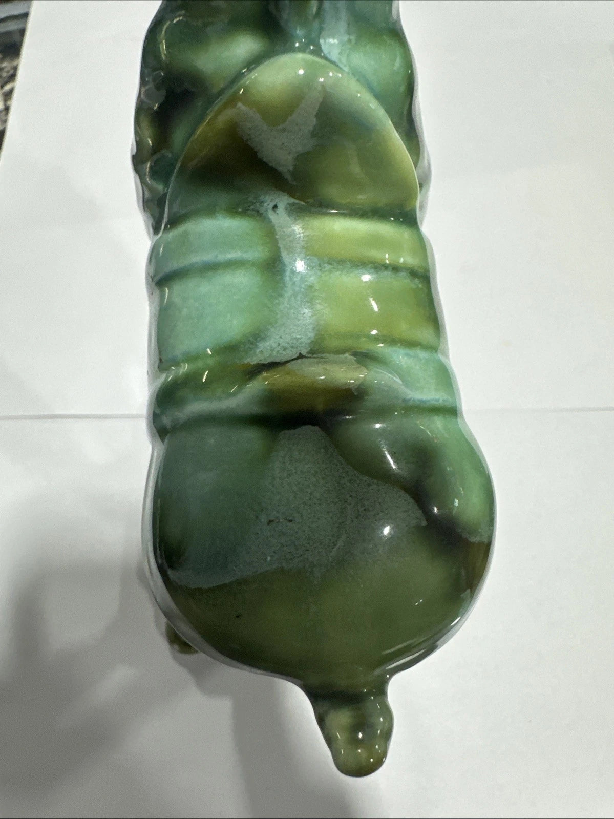 Vintage Norleans Japan Ceramic Trojan Horse Majolica Glaze 7" Tall