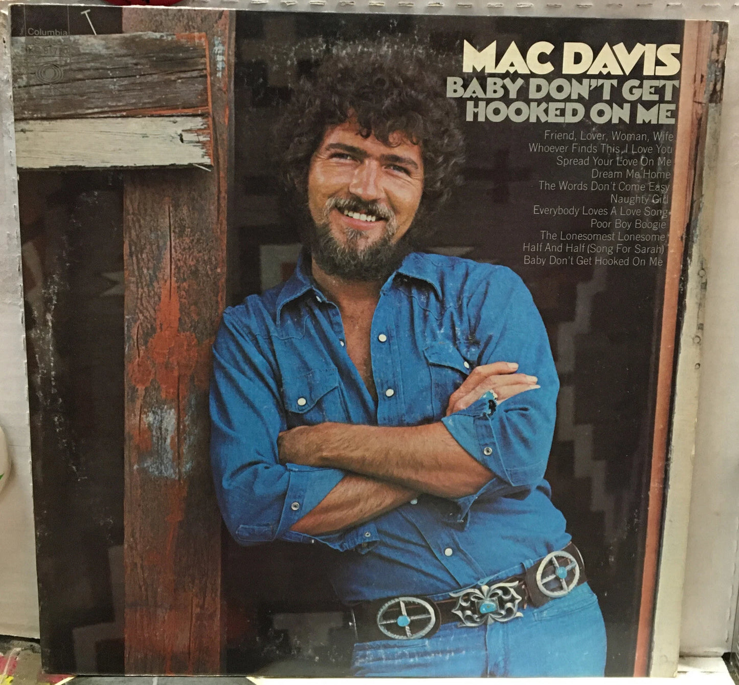 Mac Davis Baby Don’t Get Hooked On Me Record