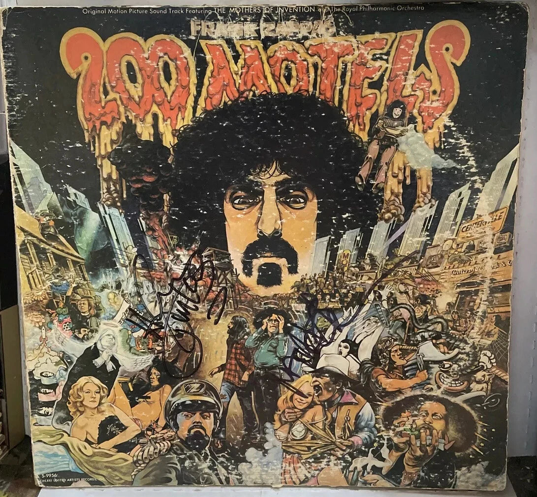Frank Zappa 200 Motels Autographed Record UAS9956