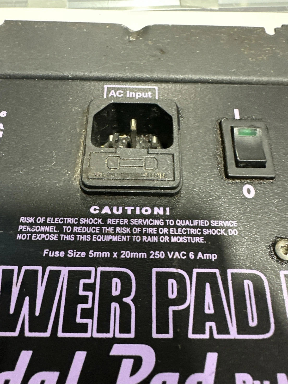 Power Pad Pedal Pad II W/ Channels To Amp