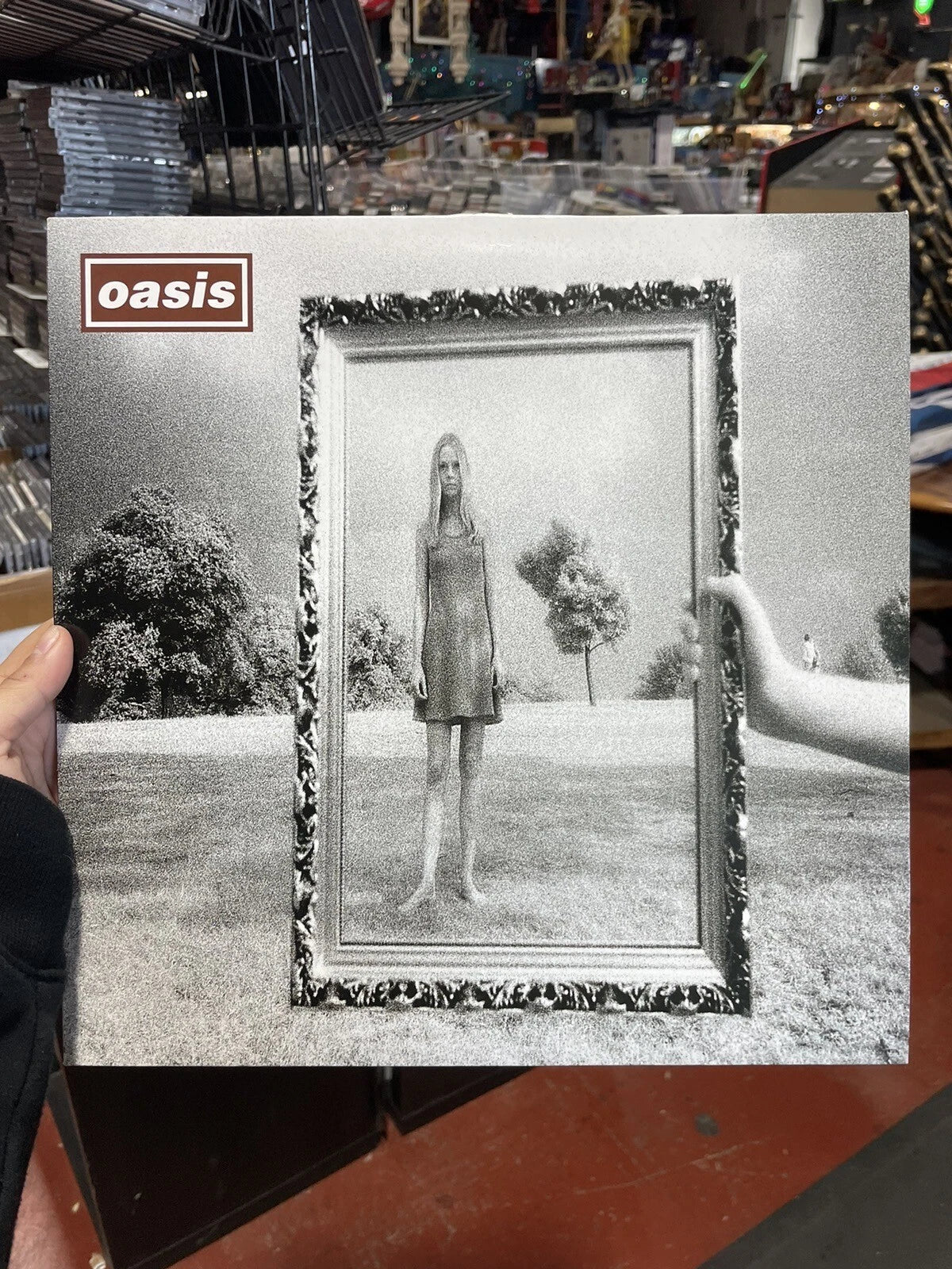 OASIS Wonderwall LP CRE 215T 1995 and Music Book