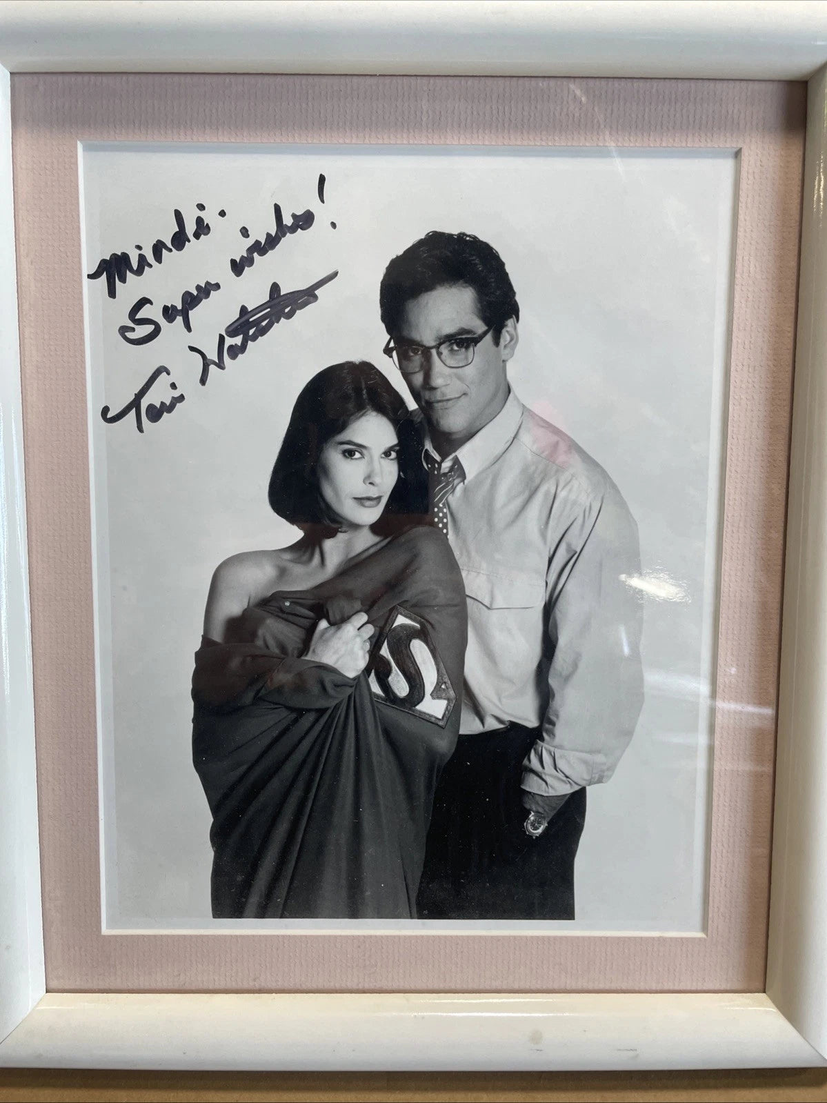 Dean Cain Teri Hatcher Lois And Clark Superman Vintage 1995 Signed 13x11 Framed