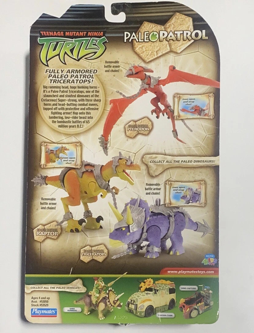 Teenage Mutant Ninja Turtles Paleo Patrol Triceratops Figure
