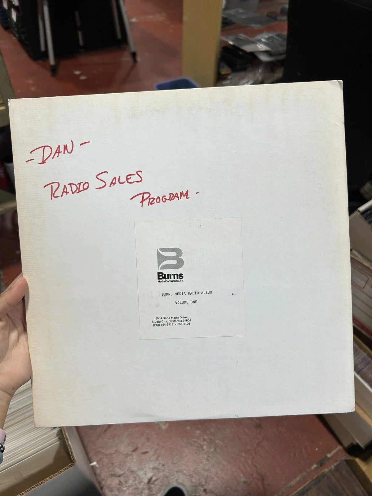 Various Artist : burns media radio album volume one BURNS MEDIA 12" LP