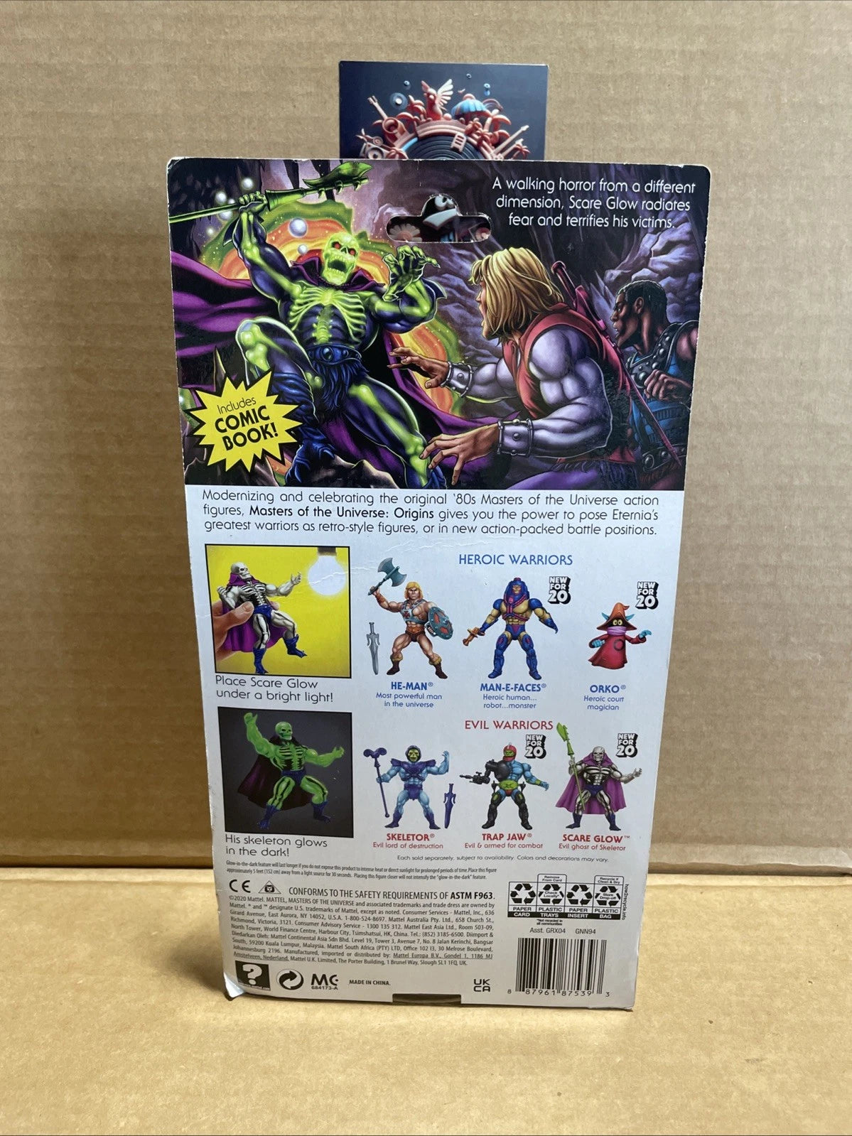 Masters of the Universe Origins Scare Glow Action Figure Brand New