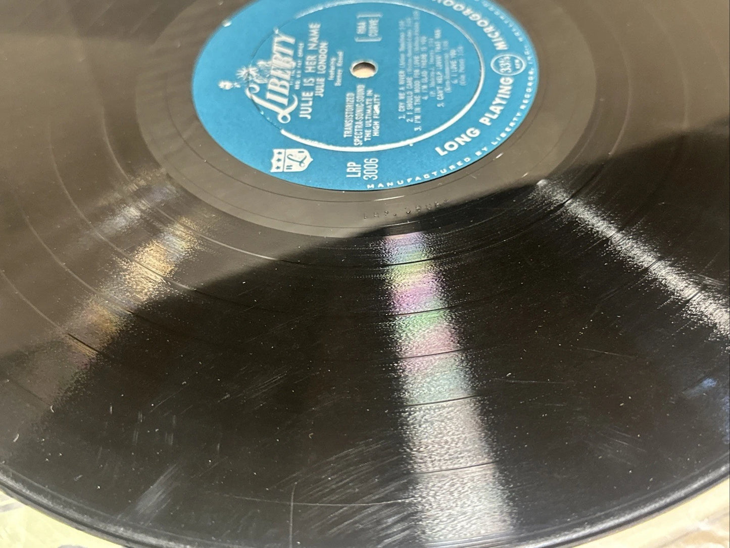 JULIE LONDON: JULIE IS HER NAME: Liberty LRP 3006: 1st Mono Press Debut LP: vg++