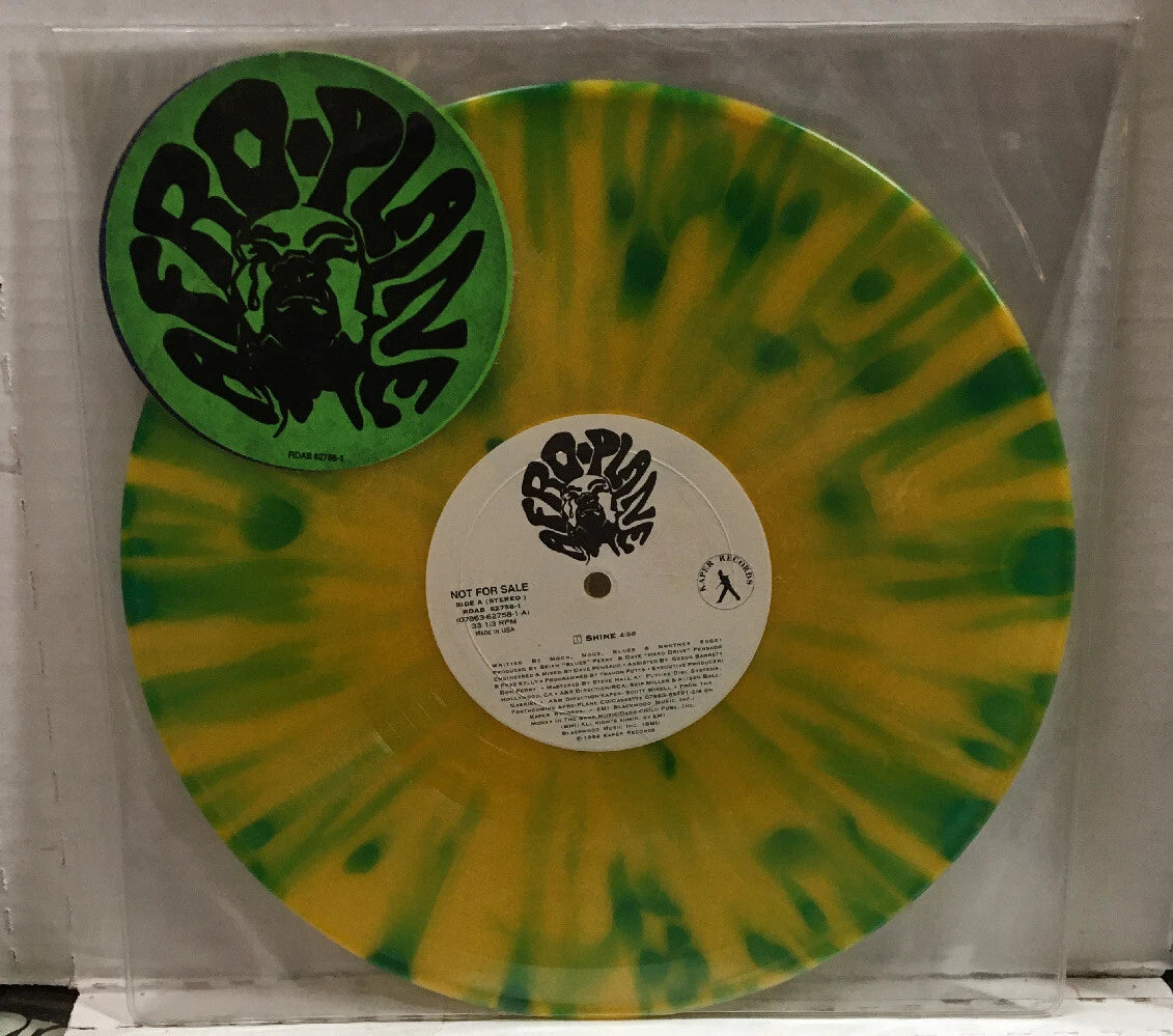 Afro-Plane Shone Promo 10” Record Green & Yellow Marble