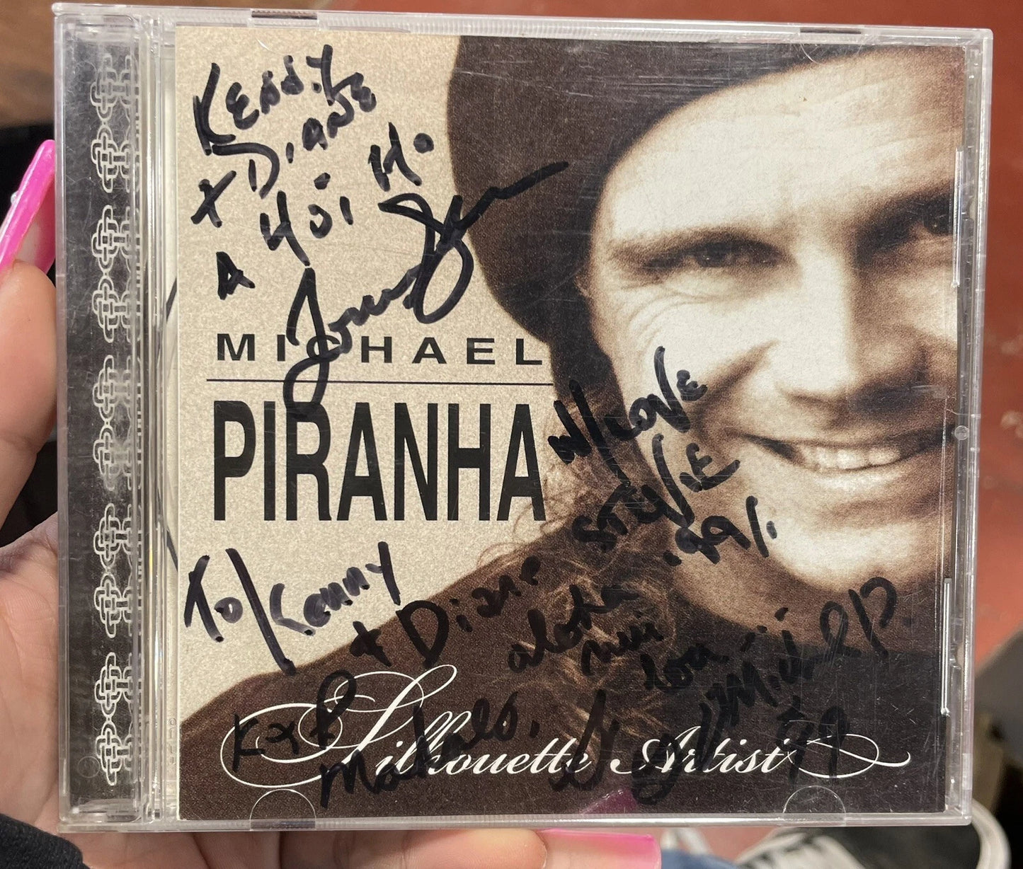 Silhouette Artist by Michael Piranha Cd Signed No Disc
