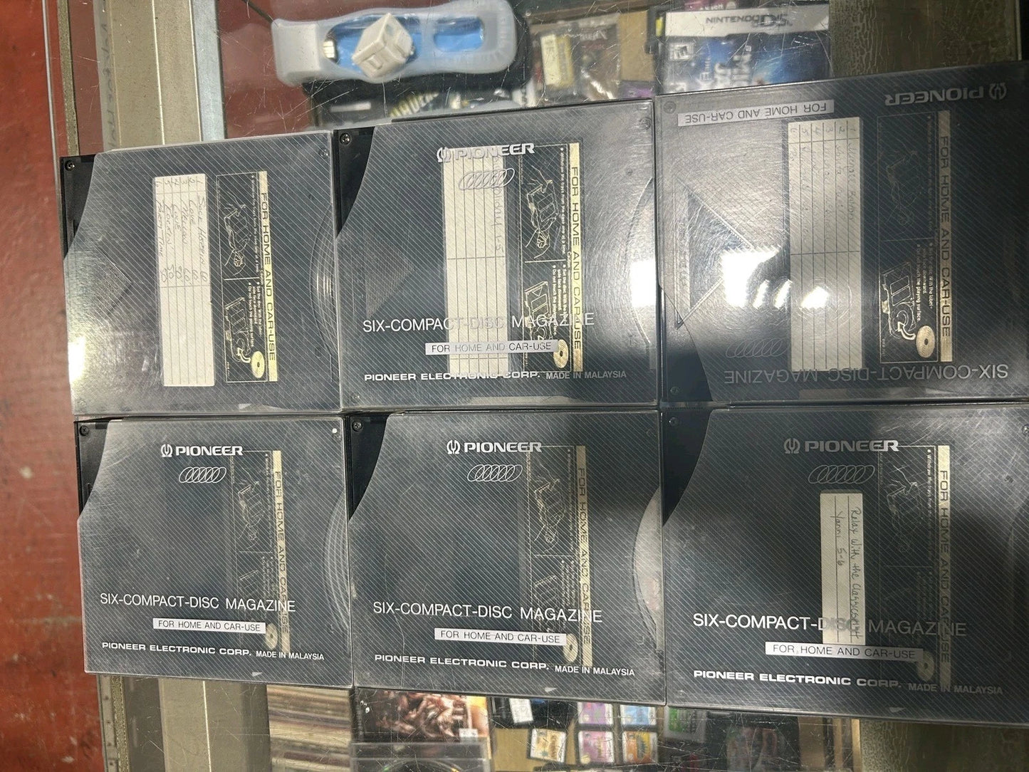 Pioneer CD Compact Disc 6-Disc Magazine Cartridge Multi Play Changers Lot Of 6