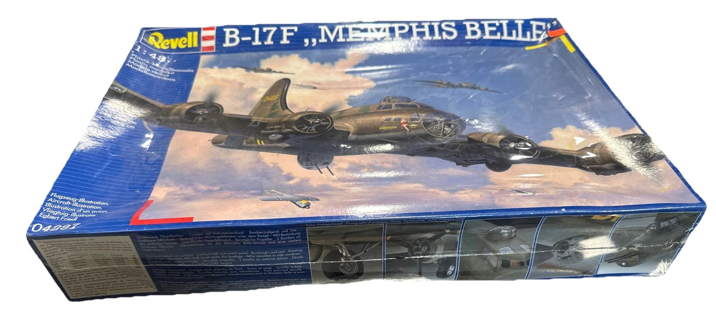 REVELL 04297 B-17F MEMPHIS BELLE MODEL KIT-NIB-1:48 SCALE