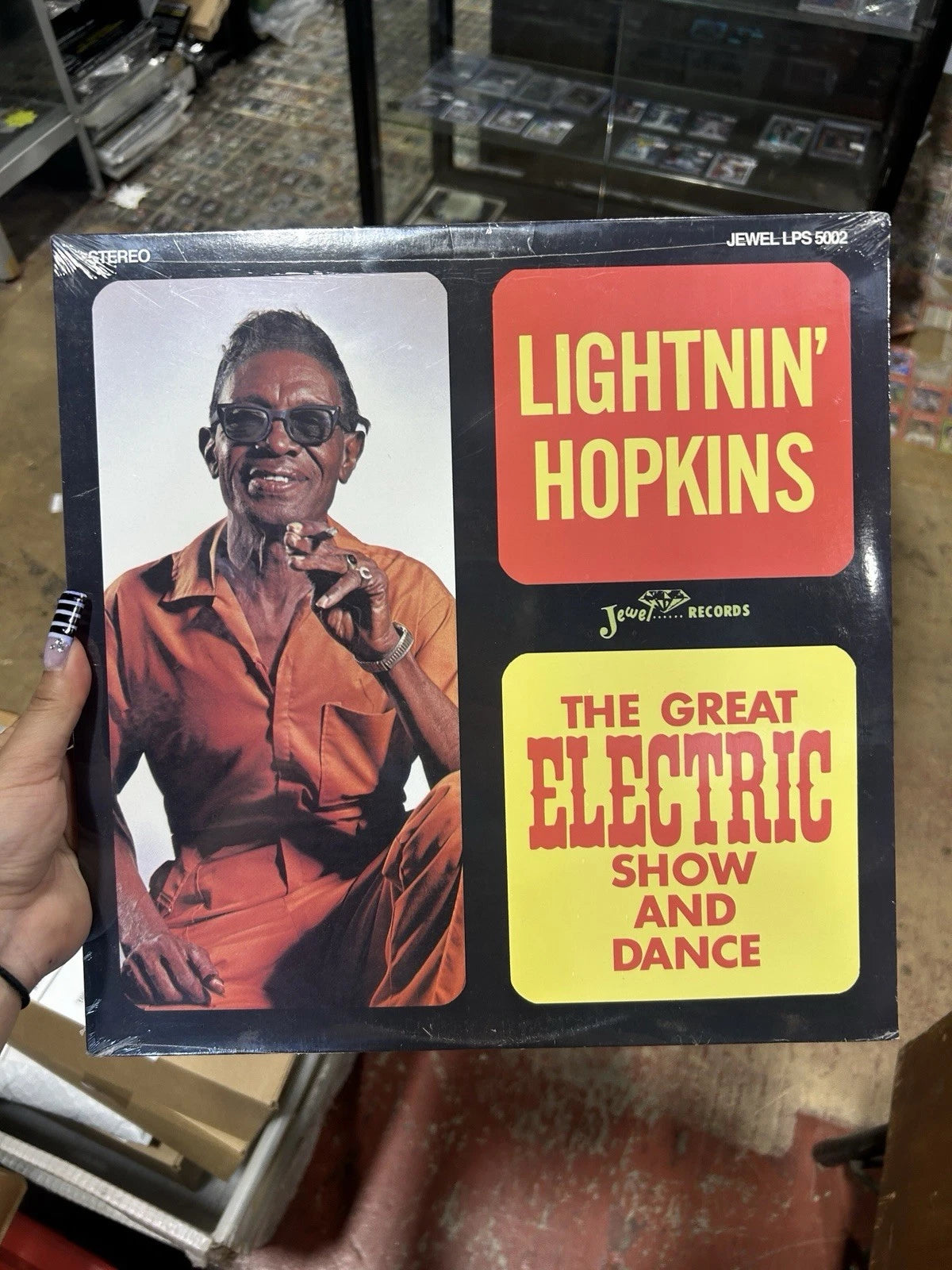 LIGHTNIN' HOPKINS Great Electric Show &Dance LP Jewel LPS 5002 Blues new sealed