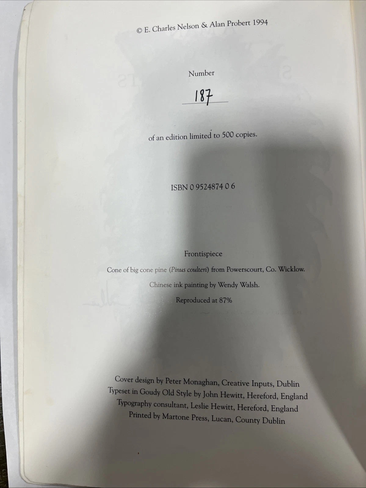 A MAN WHO CAN SPEAK OF PLANTS: DR THOMAS COULTER... (signed Limited Edition)