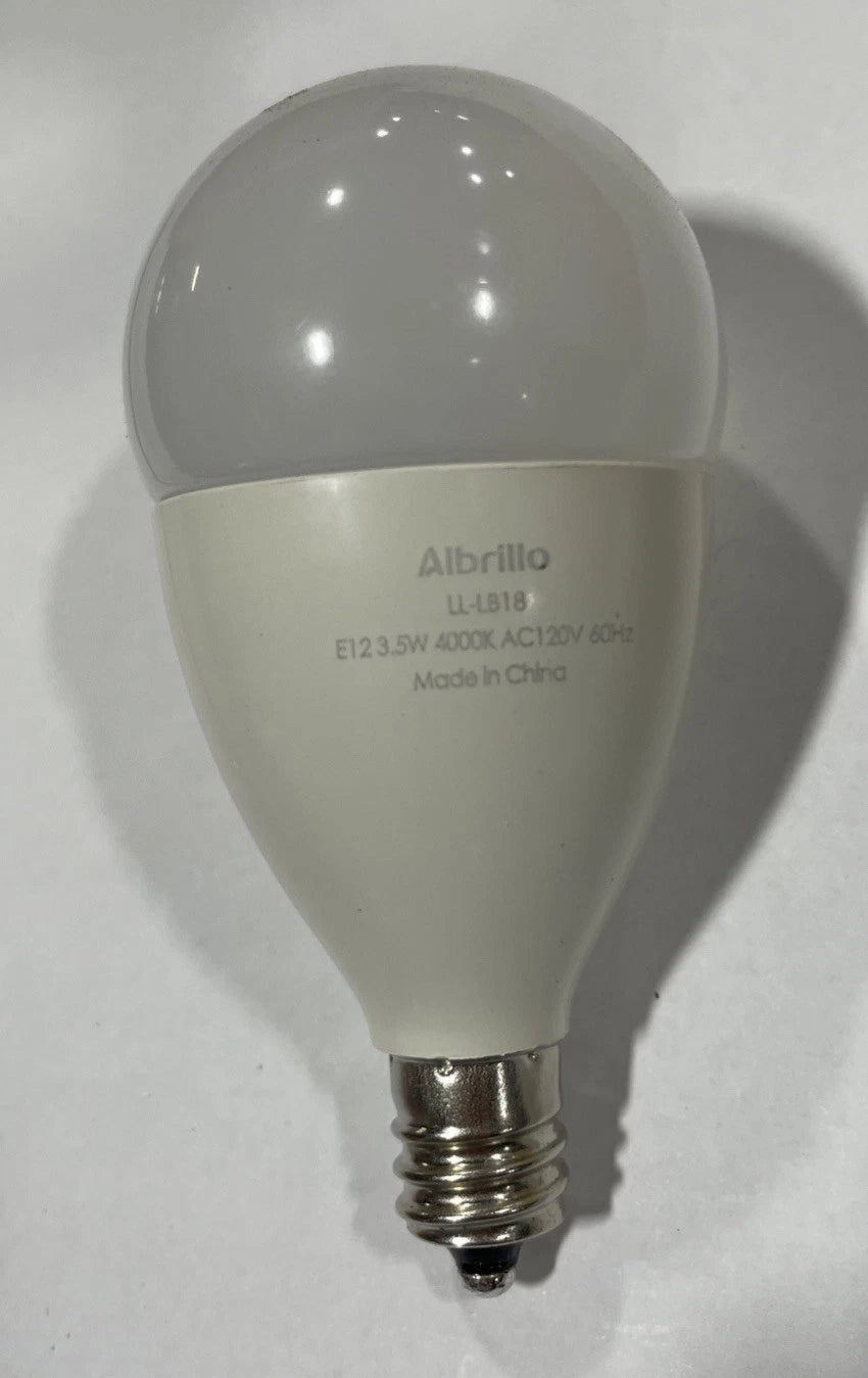 Albrillo E12 Bulb 4 Pcs Candelabra LED Bulbs, Model LL-LB18