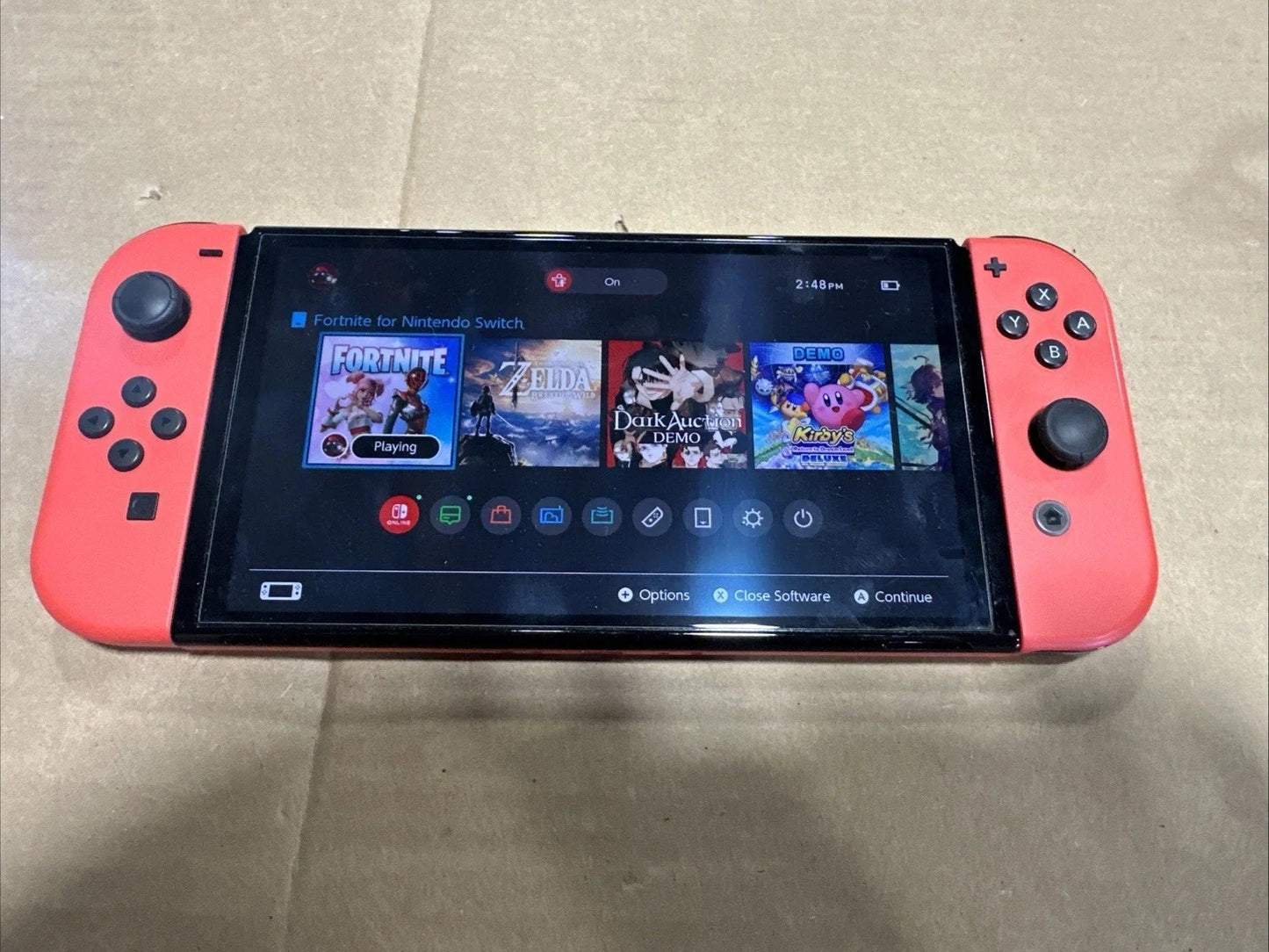 Nintendo Switch (OLED Model) HEG-001 Mario Red Edition 256GB Console READ