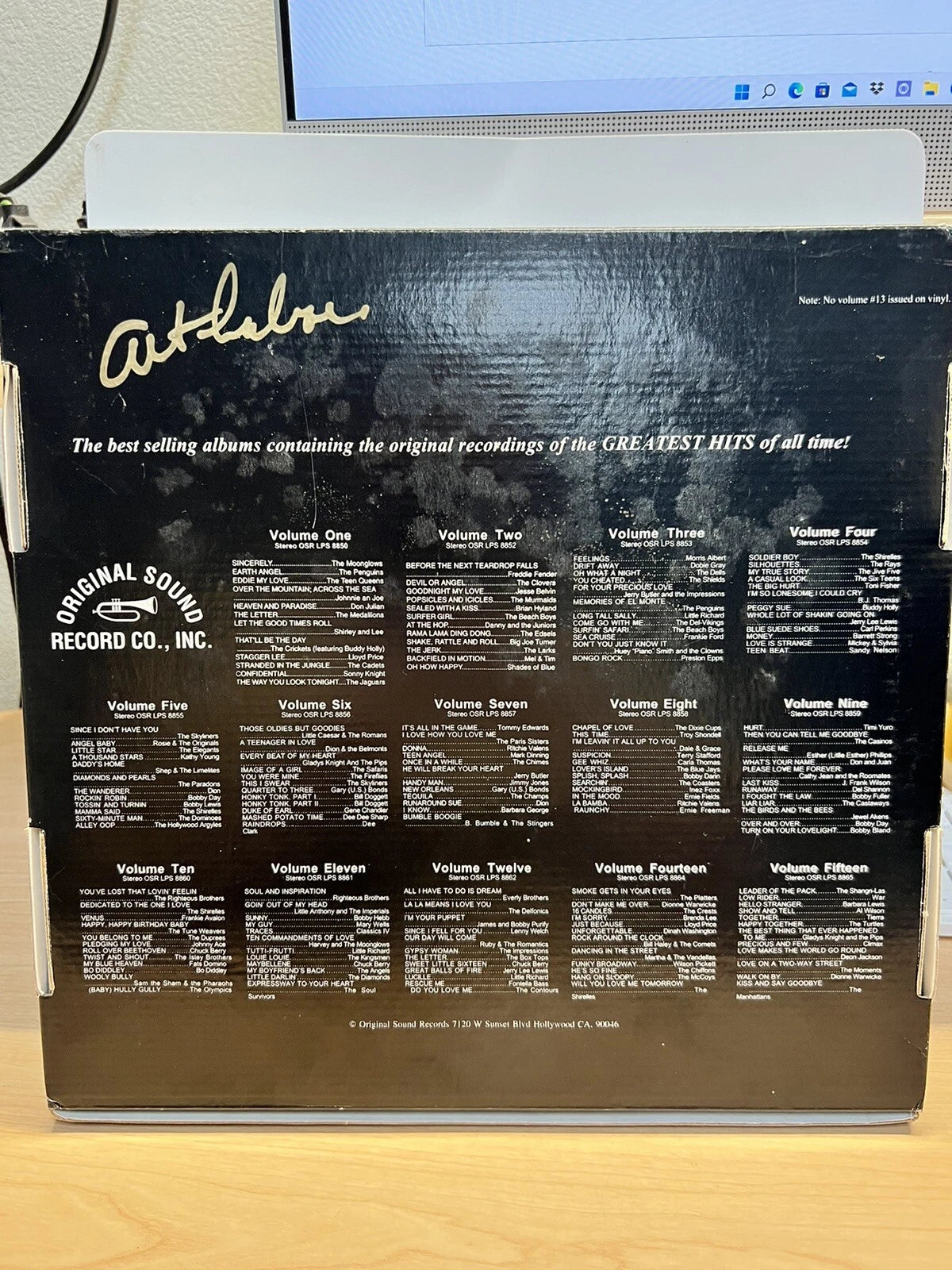 ART LABOE SIGNED Various Artists Oldies but Goodies Record Album Vinyl LP