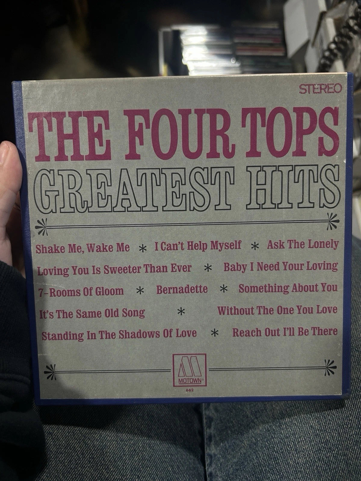 The Four Tops Greatest Hits Reel To Reel 7-1/2 IPs. Play-tested! Motown