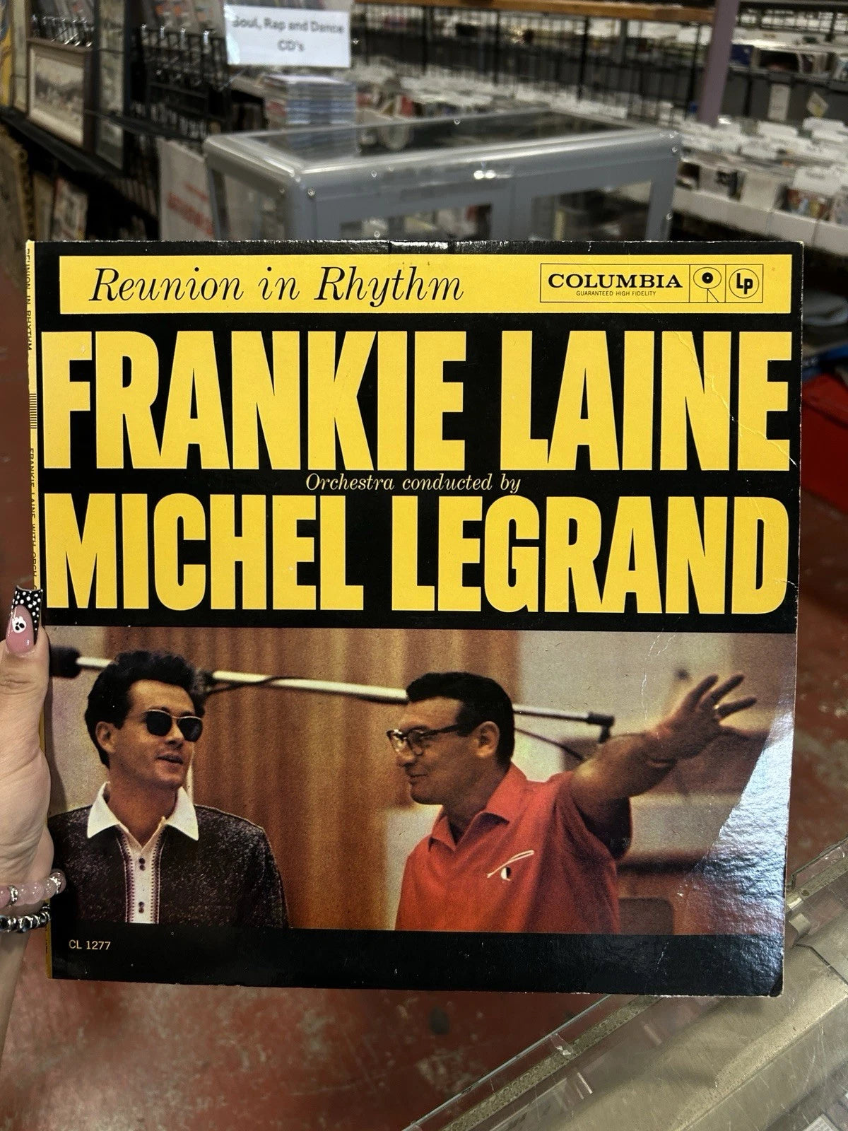 FRANKIE LAINE LP REUNION IN RHYTHM 1959 COLUMBIA CL 1277 MONO Promo white Label