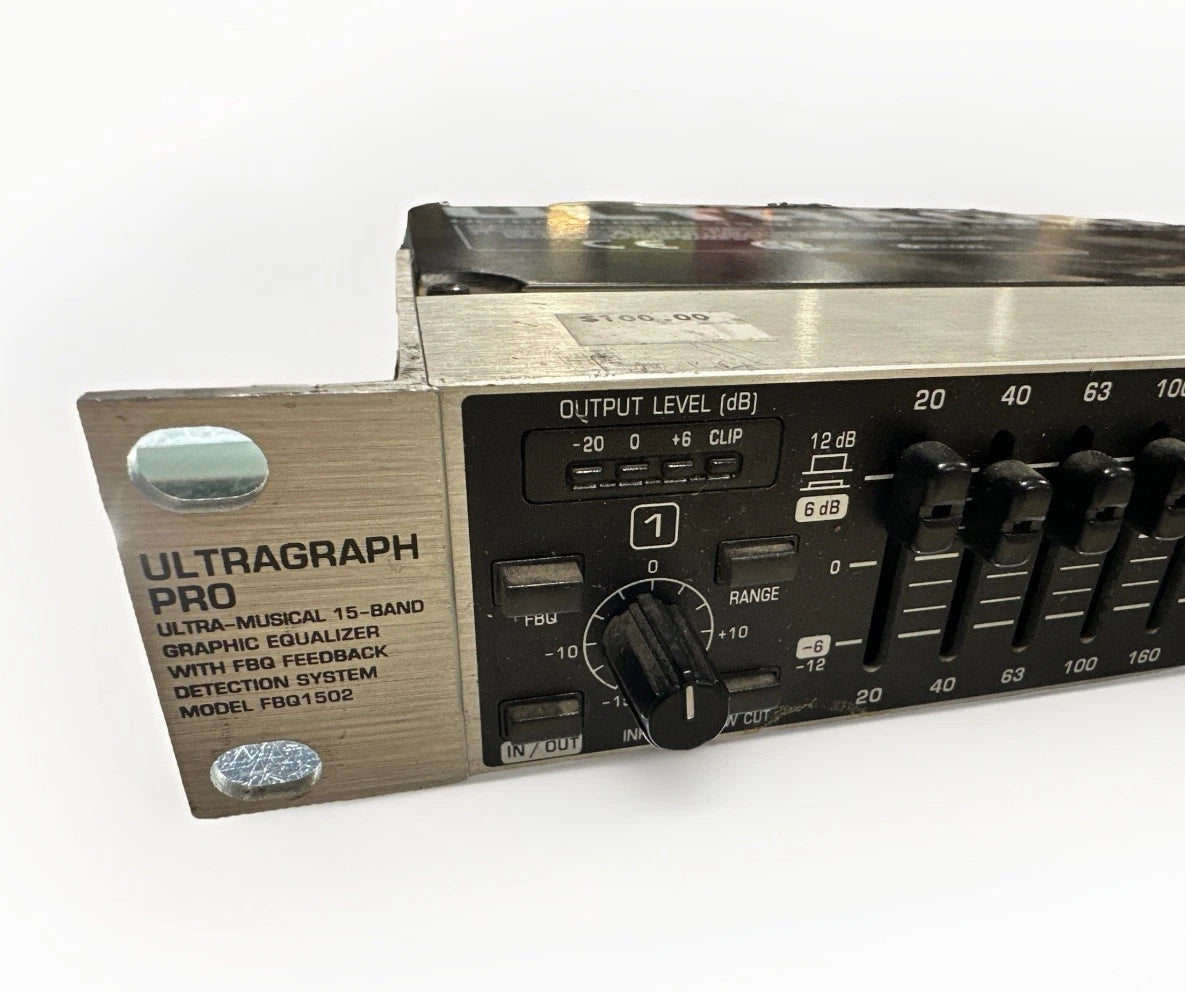 Behringer ULTRAGRAPH PRO FBQ1502 – 15-Band Graphic Equalizer Lights Up Untested
