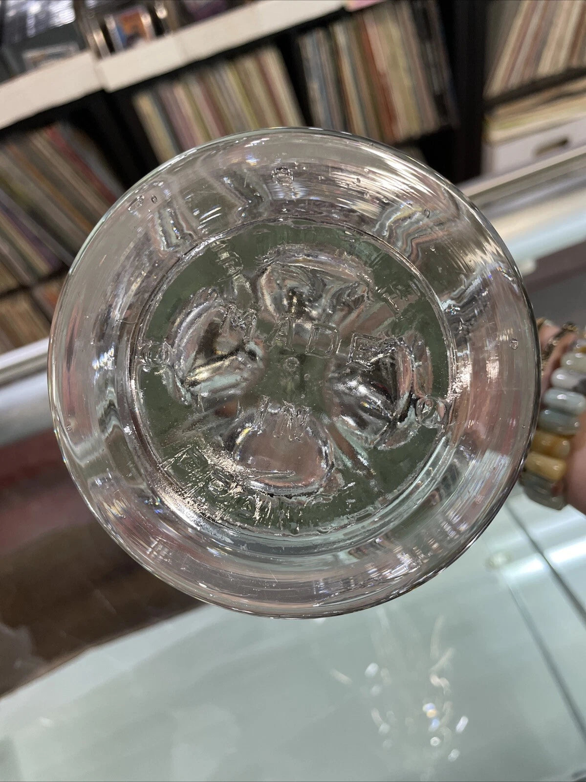 Vintage 4 Chamber Flower Frog Bottle Vase Made In France