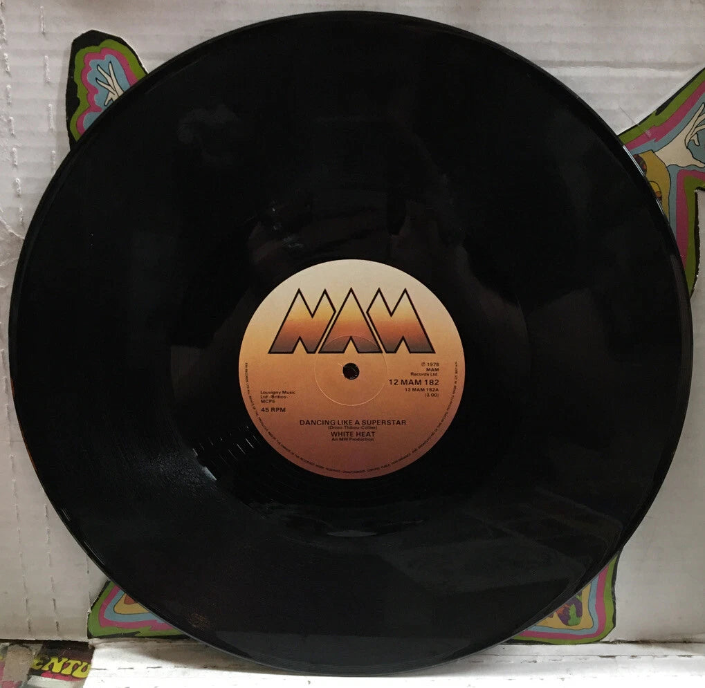 White Heat Dancing Like A Superstar UK 12” Single 12MAM182