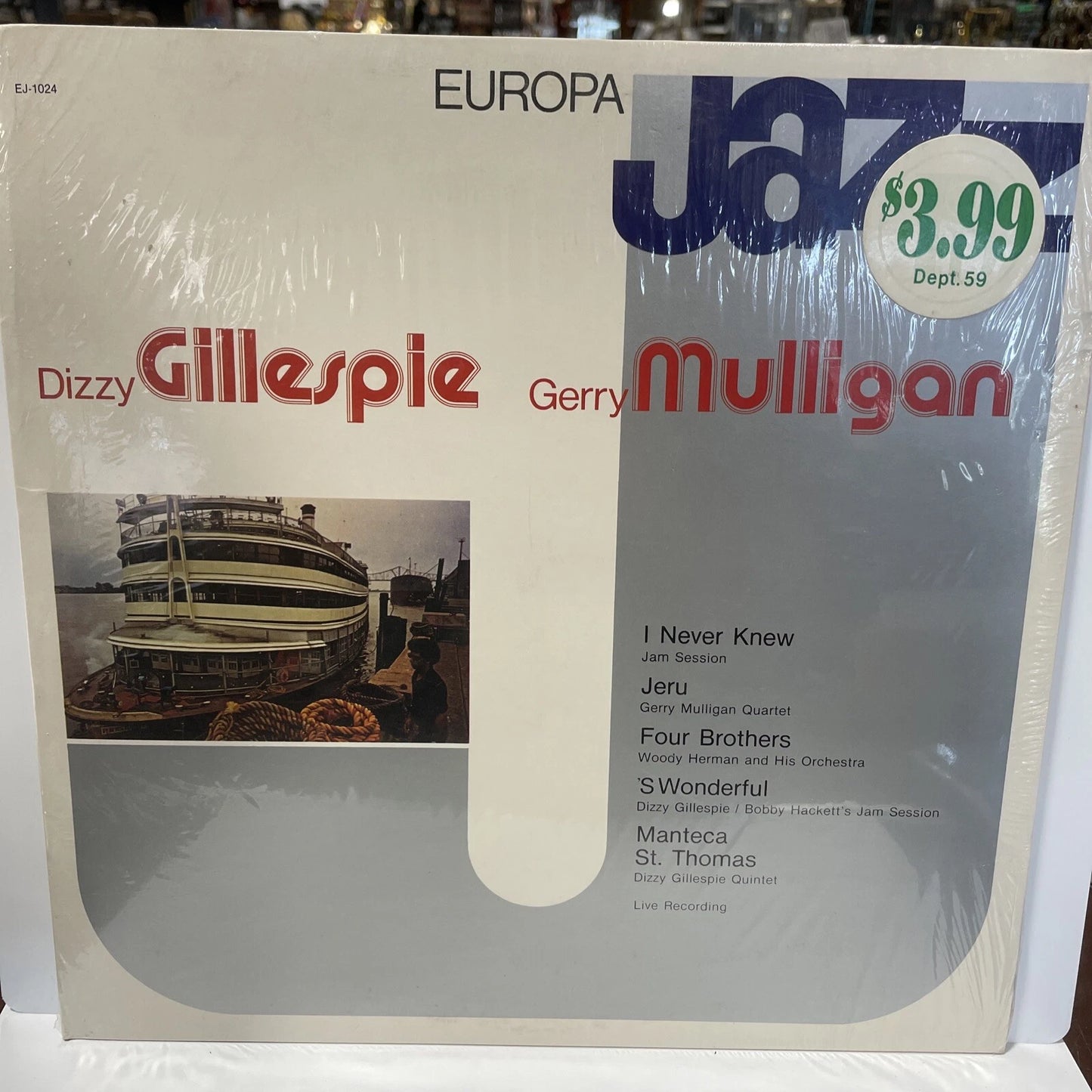 Dizzy GILLESPIE Gerry MULLIGAN Europa Jazz SEALED Vinyl LP Ital Jeru S Wonderful