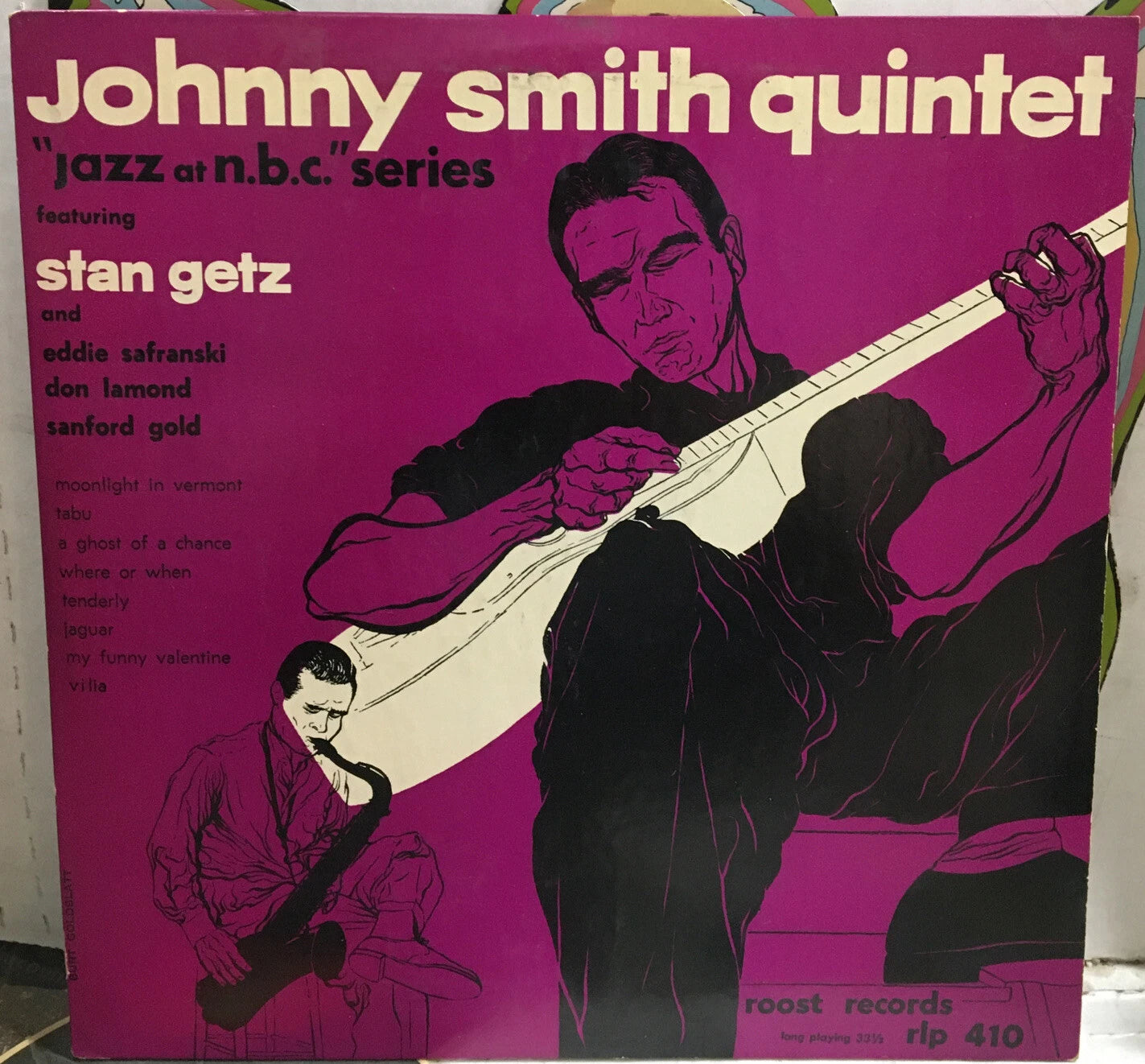 Johnny Smith Quintet Jazz At NBC 10” Record RLP410