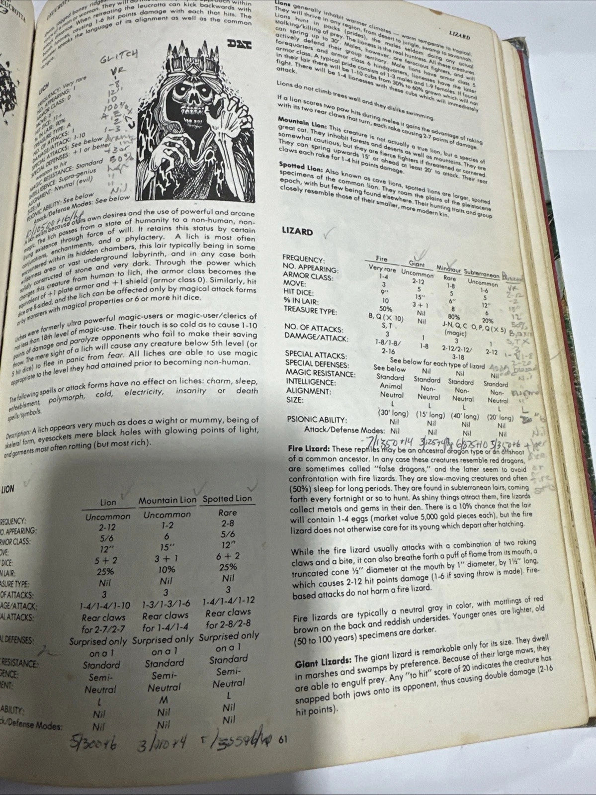 Advanced Dungeons & Dragons Monster Manual 3rd Edition 1978 TSR Gary Gygax