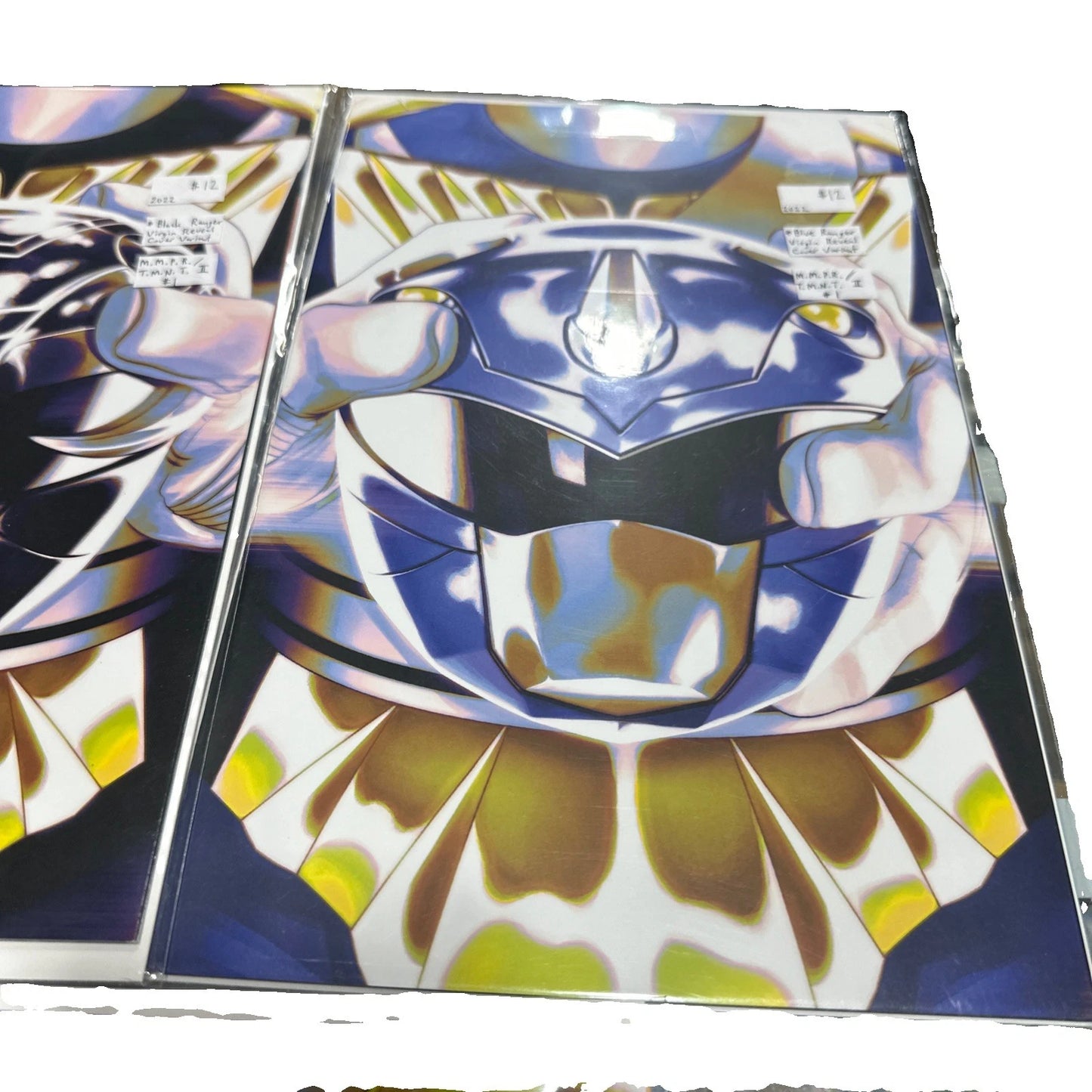 Mighty Morphin Power Rangers 1-5 TMNT 2 #1 Virgin Variant Mask Covers IDW EX