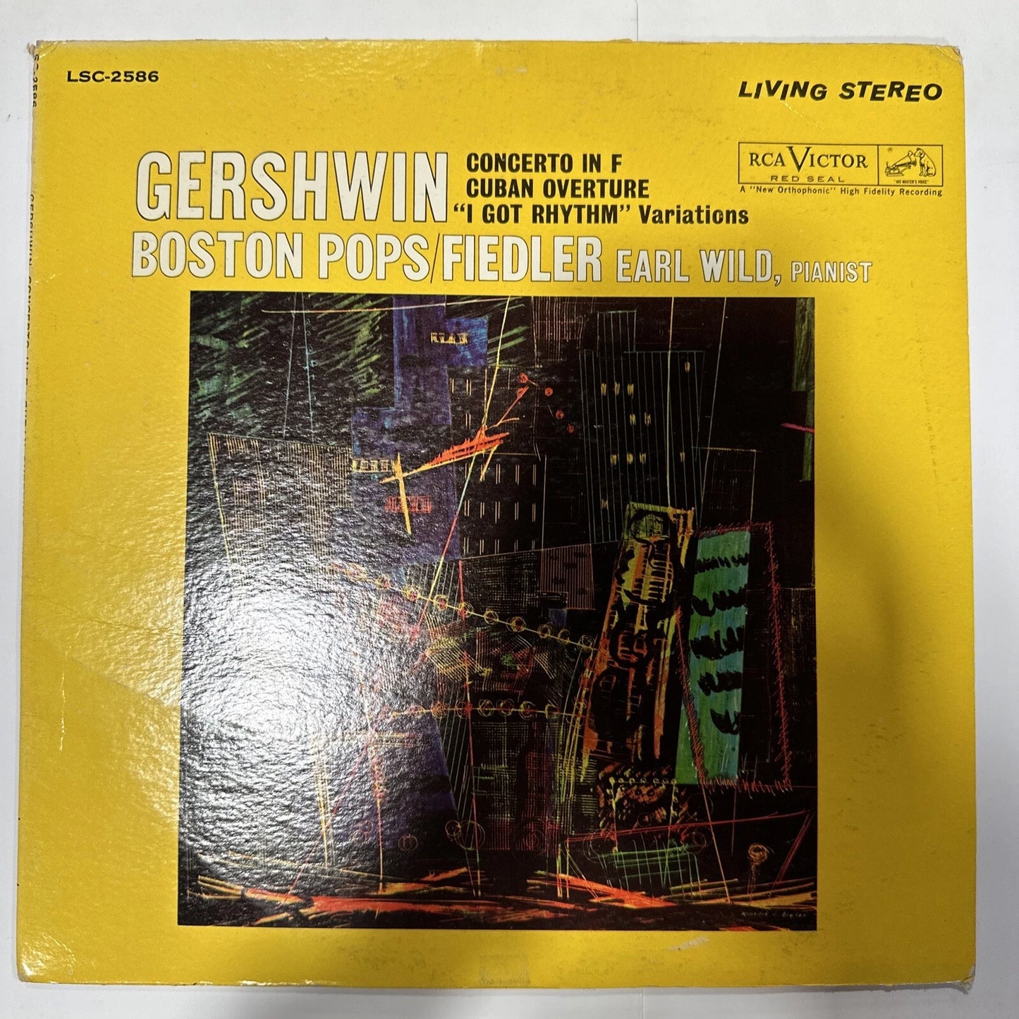 RCA LSC 2586 Living Stereo 3S/3S Fiedler Gershwin Concerto VG M2RY-3313