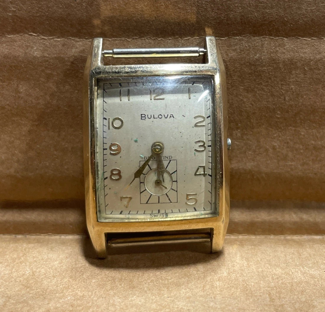 Bulova Men’s Watch 10 Carat Filled 1960’s For Parts Or Repair