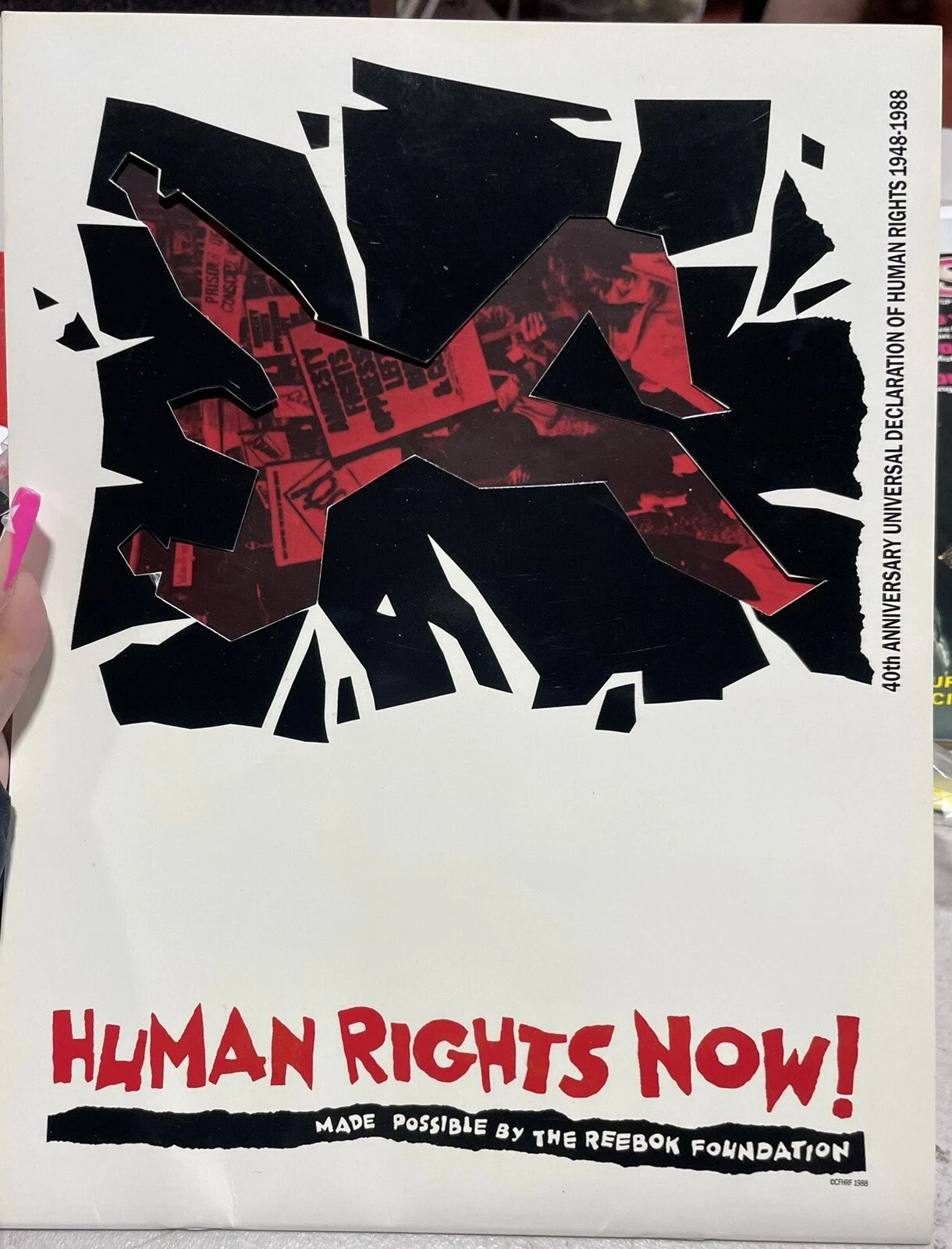 SPRINGSTEEN-STING-GABRIEL 1988 HUMAN RIGHTS NOW! CONCERT PROGRAM BOOK