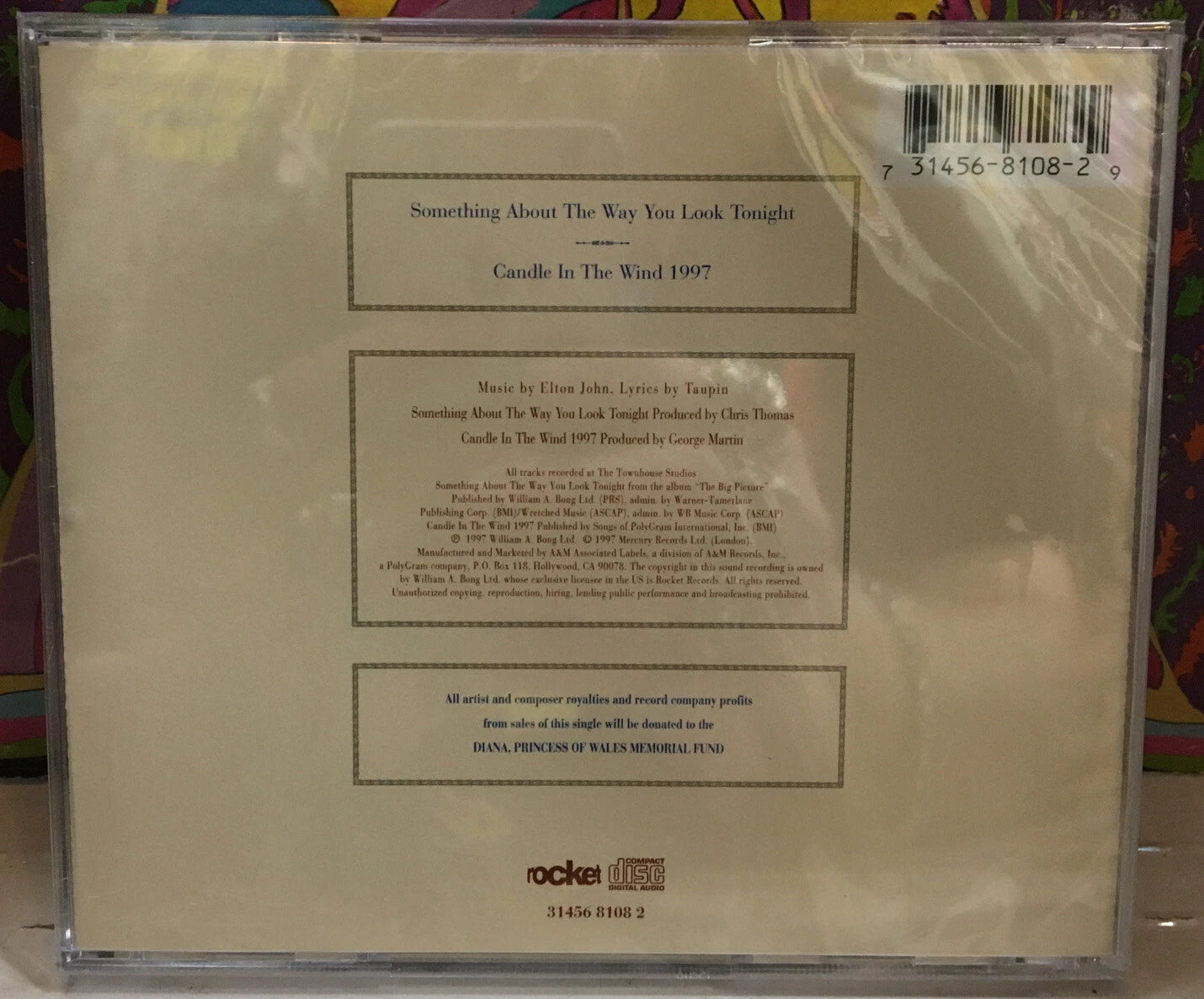 Elton John Something About The Way You Look Tonight Sealed CD Single