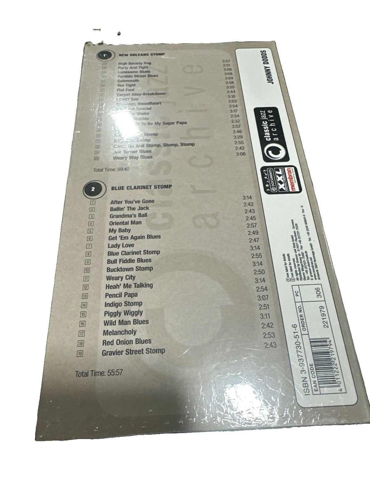 Johnny Dodds - CD (2CD Set 20 Page Booklet) (Brand New Sealed) Membran Germany