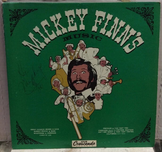 Mickey Finns Music Autographed Record