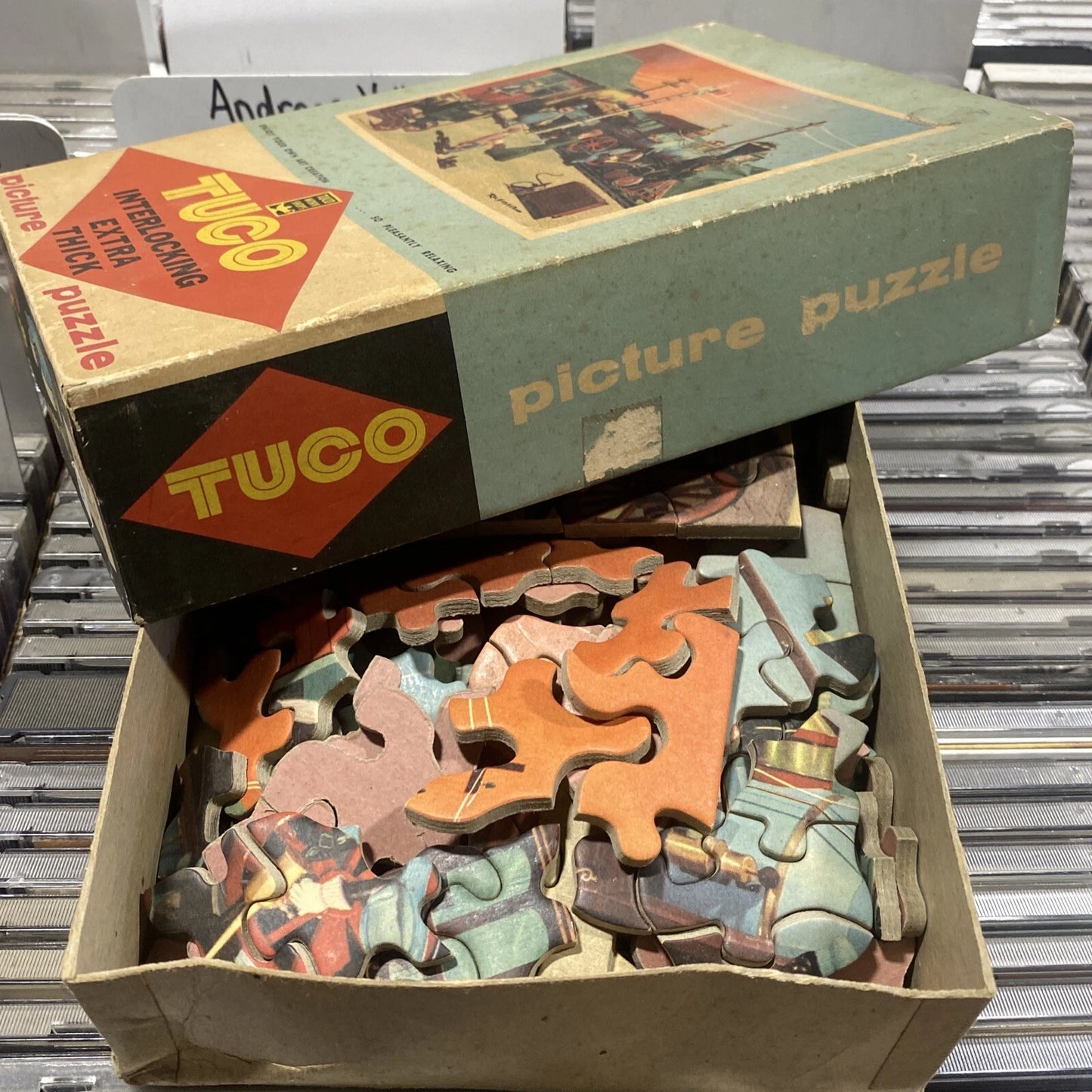 RARE Vintage Children’s Picture Puzzle TUCO Casey Jones (Complete)