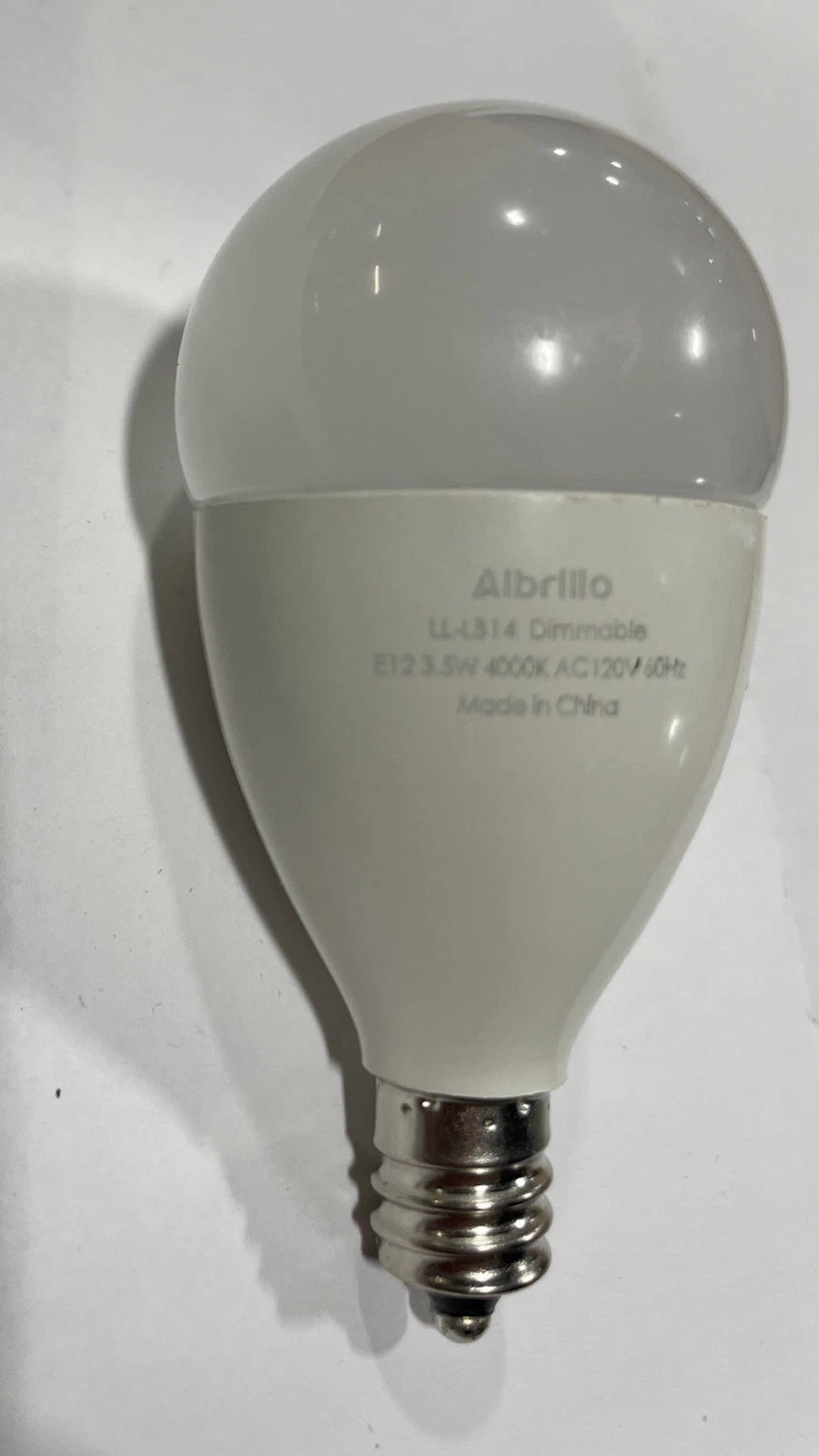 Albrillo E12 Bulb 3 Pcs Candelabra LED Bulbs, Model LL-LB14