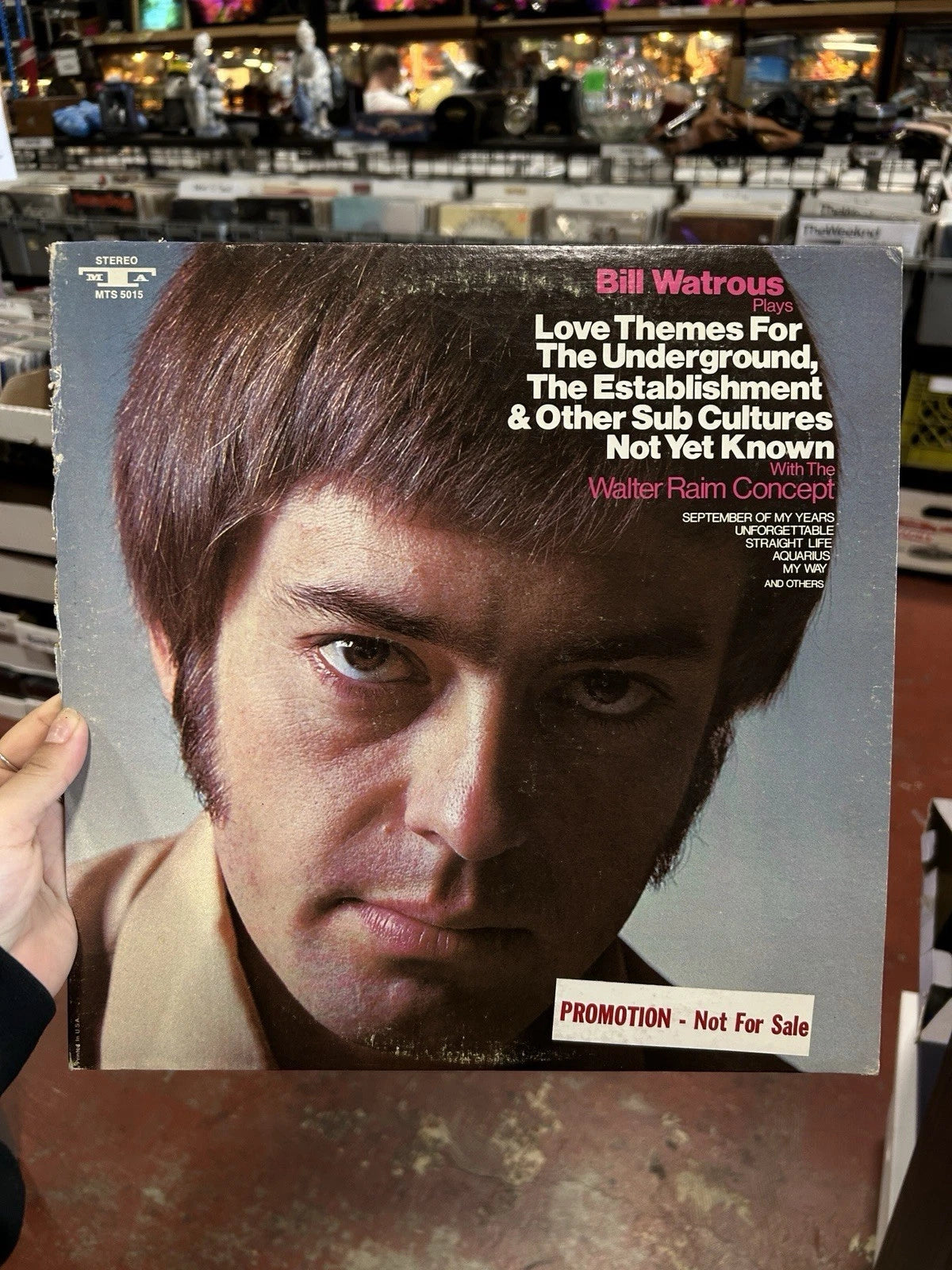 Bill Watrous With The Walter Raim Concept LP Vinyl 1969 Jazz White label promo