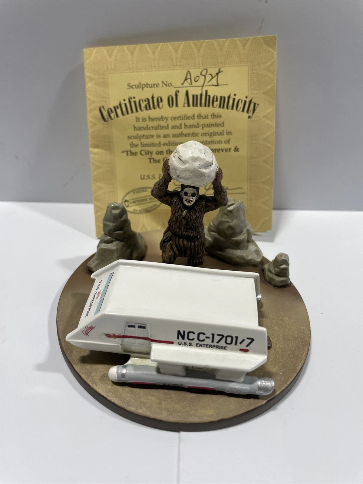 Star Trek Hawthorne The Galileo Seven Figure USA Enterprise Collection W COA