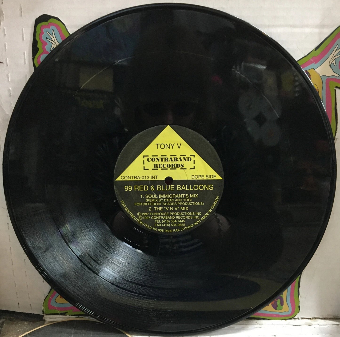 Tong V 99 Red Balloons Canada Inport 12” Single CONTRA-013
